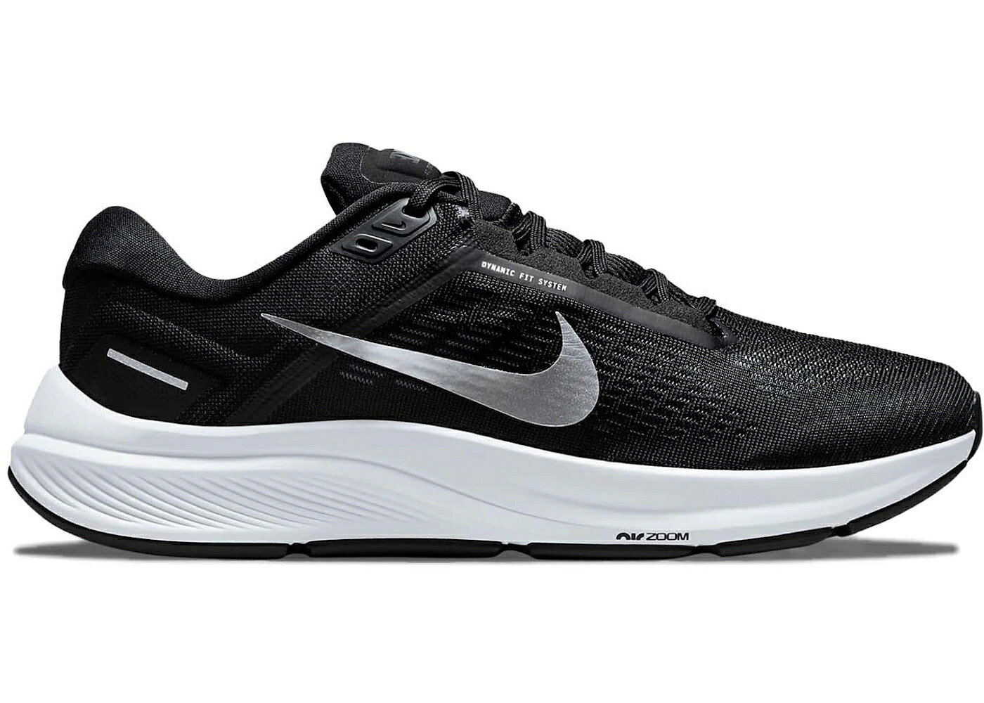 ナイキ 望遠レンズ 黒いこと 黒いこと 純然たる プラチナム スニーカー メンズ NIKE AIR ZOOM STRUCTURE 24 BLACK PURE PLATINUM / BLACK OFF NOIR PURE PLATINUM