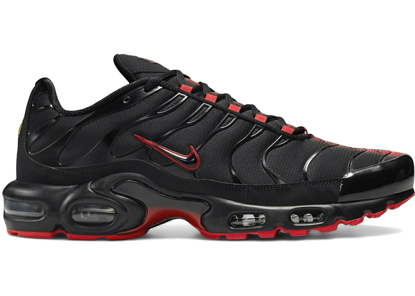ナイキ マックス 黒いこと 黒いこと 赤 赤いこと エアマックスプラス スニーカー メンズ NIKE AIR MAX PLUS BLACK RED / BLACK RED