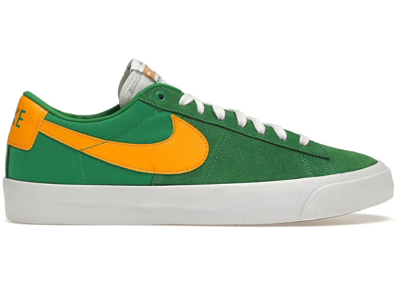 ナイキ エスビー ズーム ブレイザー プロ 緑 グリーン ゴールド スニーカー メンズ NIKE SB ZOOM BLAZER LOW PRO GT LUCKY GREEN / LUCKY GREEN UNIVERSITY GOLD