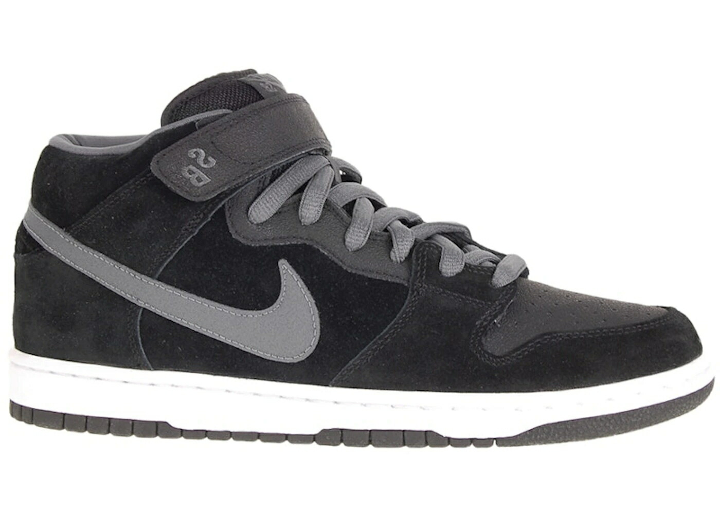 ナイキ エスビー ダンク ミッド プロ 黒色 ブラック スニーカー メンズ NIKE SB DUNK MID PRO GRIPTAPE LIGHT GRAPHITE / BLACK LIGHT GRAPHITE