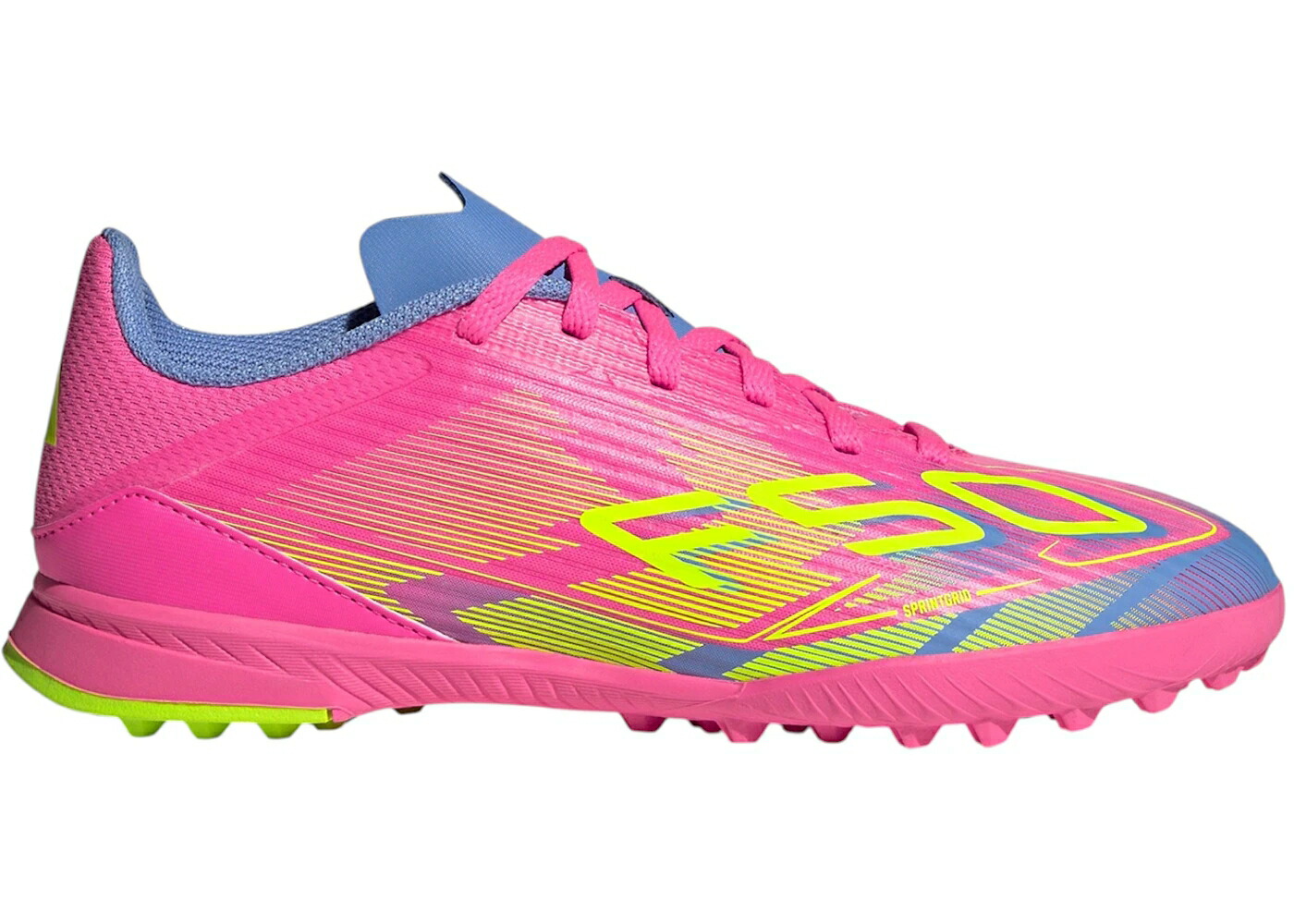 アディダス 芝生 さくら色 青碧 青碧 核融合反応 お坊っちゃん キッズ ADIDAS F50 LEAGUE TURF LUCID PINK LEMON BLUE FUSION (GS) / LUCID PINK LUCID LEMON BLUE もの言う花 マタニティ スニーカー