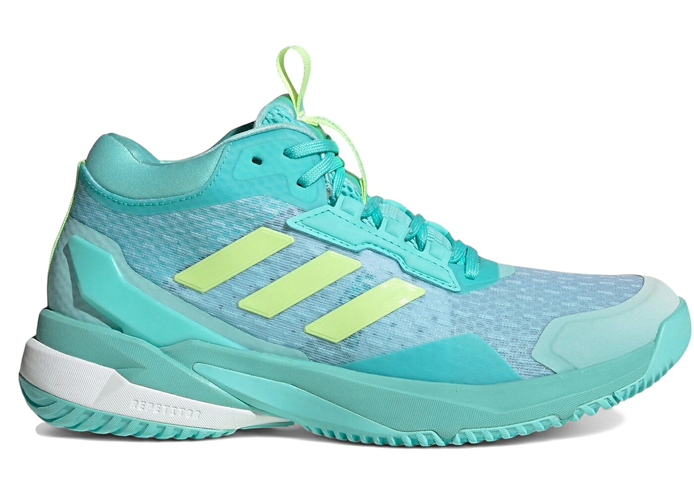 アディダス ミッド アクア 黄色 イエロー WOMEN'S スニーカー レディース ADIDAS CRAZYFLIGHT 6 MID INDOOR FLASH AQUA HI-RES YELLOW (WOMEN'S) / FLASH AQUA HI RES YELLOW CLOUD