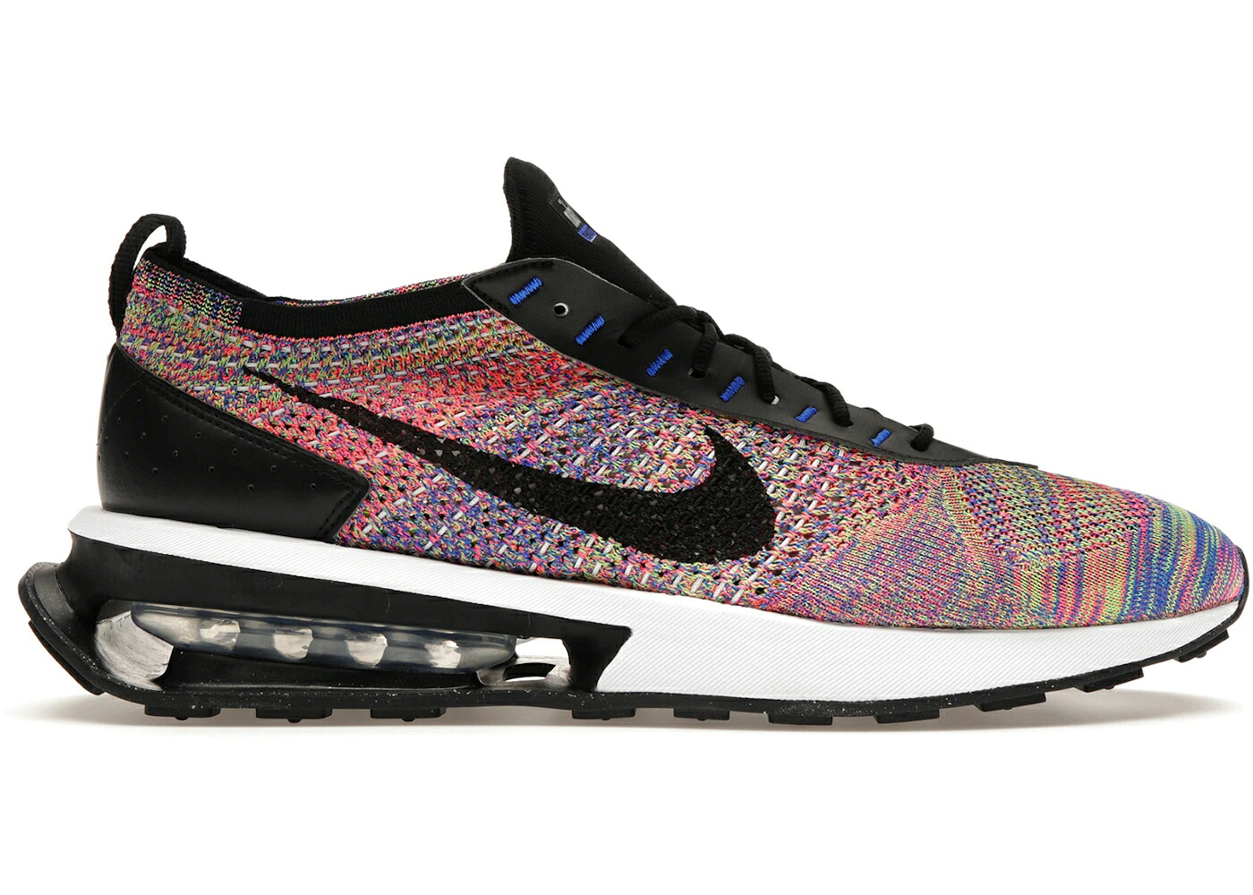 ナイキ マックス 飛球編み物 黒いこと 黒いこと 青味 青み エア湖マックス 2.0 スニーカー メンズ NIKE AIR MAX FLYKNIT RACER MULTI-COLOR / MULTI COLOR BLACK RACER BLUE