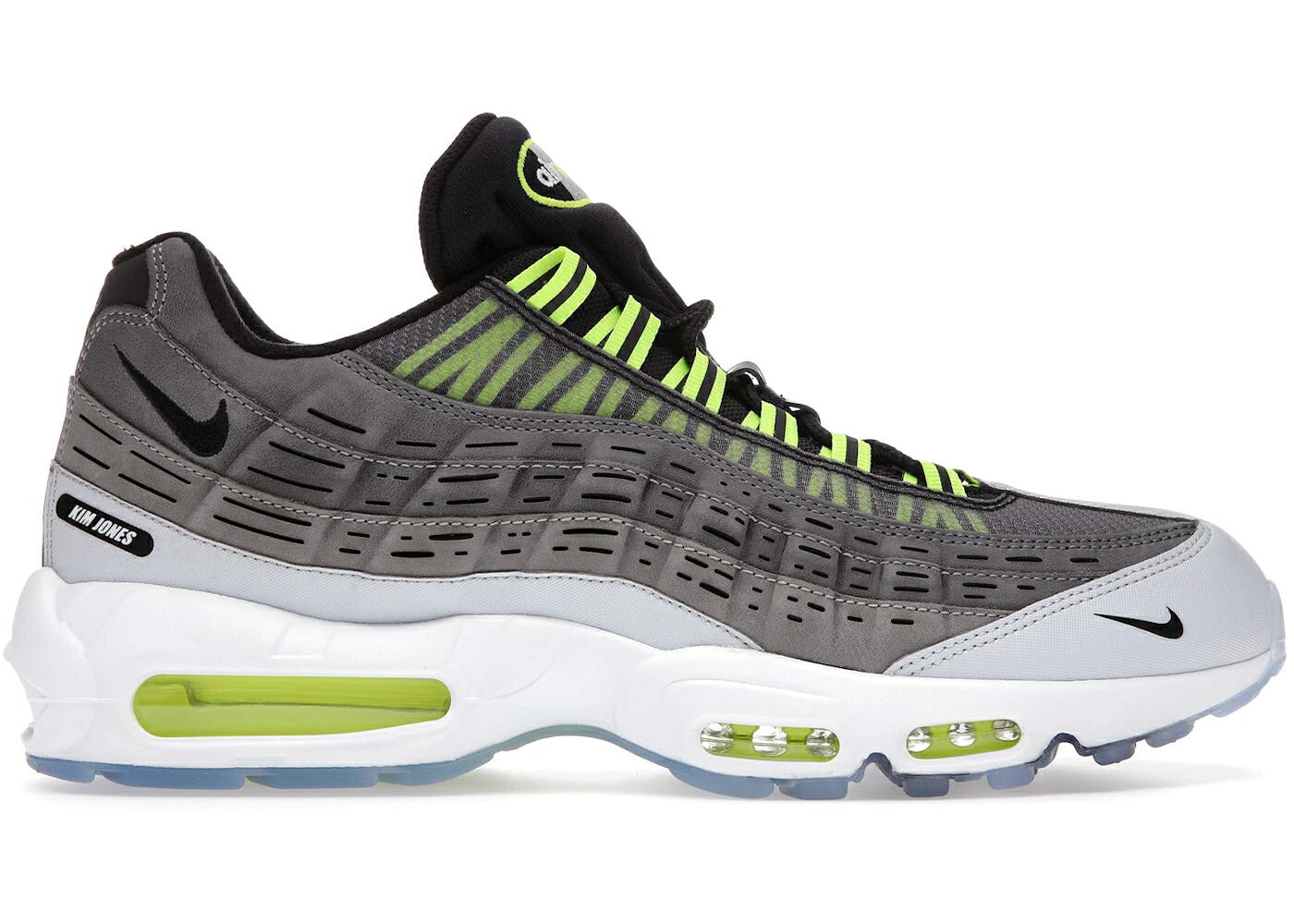 ナイキ マックス 黒いこと 黒いこと 大気圏マックス スニーカー メンズ NIKE AIR MAX 95 KIM JONES TOTAL VOLT / BLACK VOLT