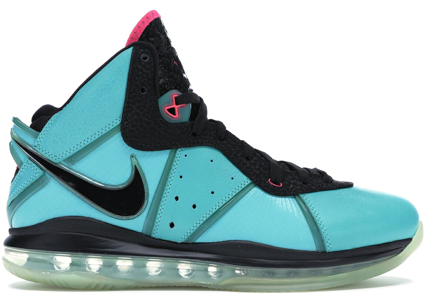 ナイキ レブロン 黒いこと 黒いこと サクラ色 スニーカー メンズ NIKE LEBRON 8 SOUTH BEACH (PRE-HEAT) / RETRO BLACK PINK FLASH FILAMENT