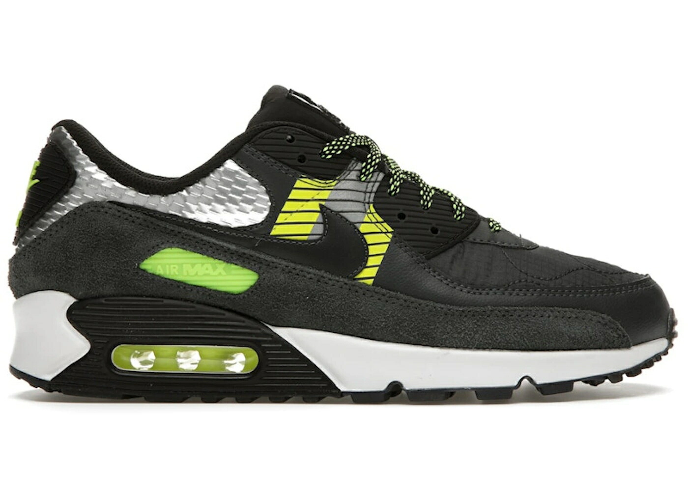 ナイキ マックス 黒いこと 黒いこと 大気圏マックス スニーカー メンズ NIKE AIR MAX 90 3M PACK / ANTHRACITE ANTHRACITE VOLT BLACK