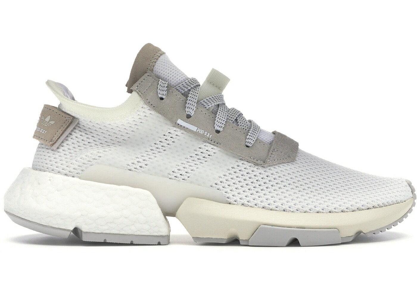 アディダス 白いこと 白いこと 薄墨色 薄墨色 PODS3.1 スニーカー メンズ ADIDAS POD-S3.1 CLOUD WHITE / CLOUD WHITE CLOUD WHITE GREY ONE