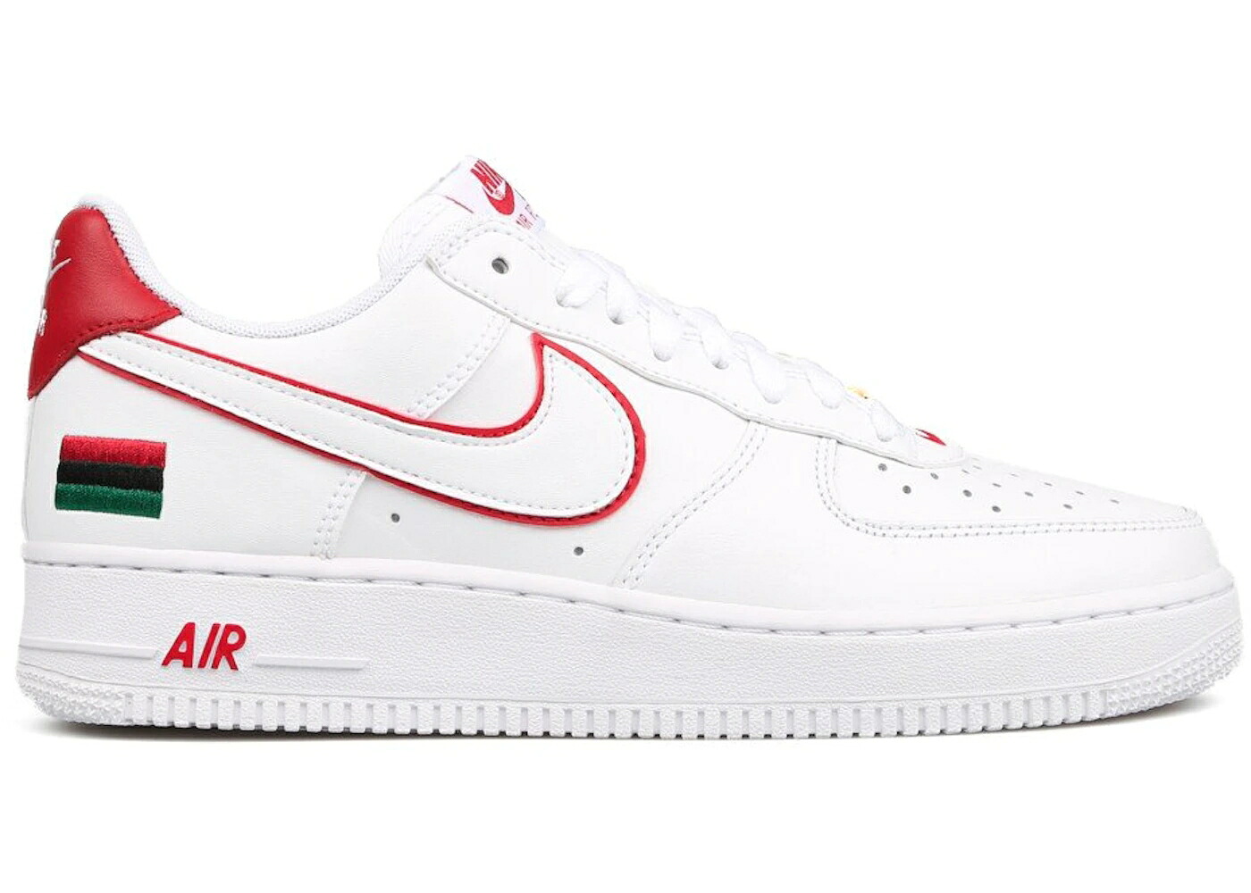 ナイキ 白いこと 白いこと 赤 赤いこと 空軍 スニーカー メンズ NIKE AIR FORCE 1 LOW BHM (2015) / WHITE UNIVERSITY RED WHITE