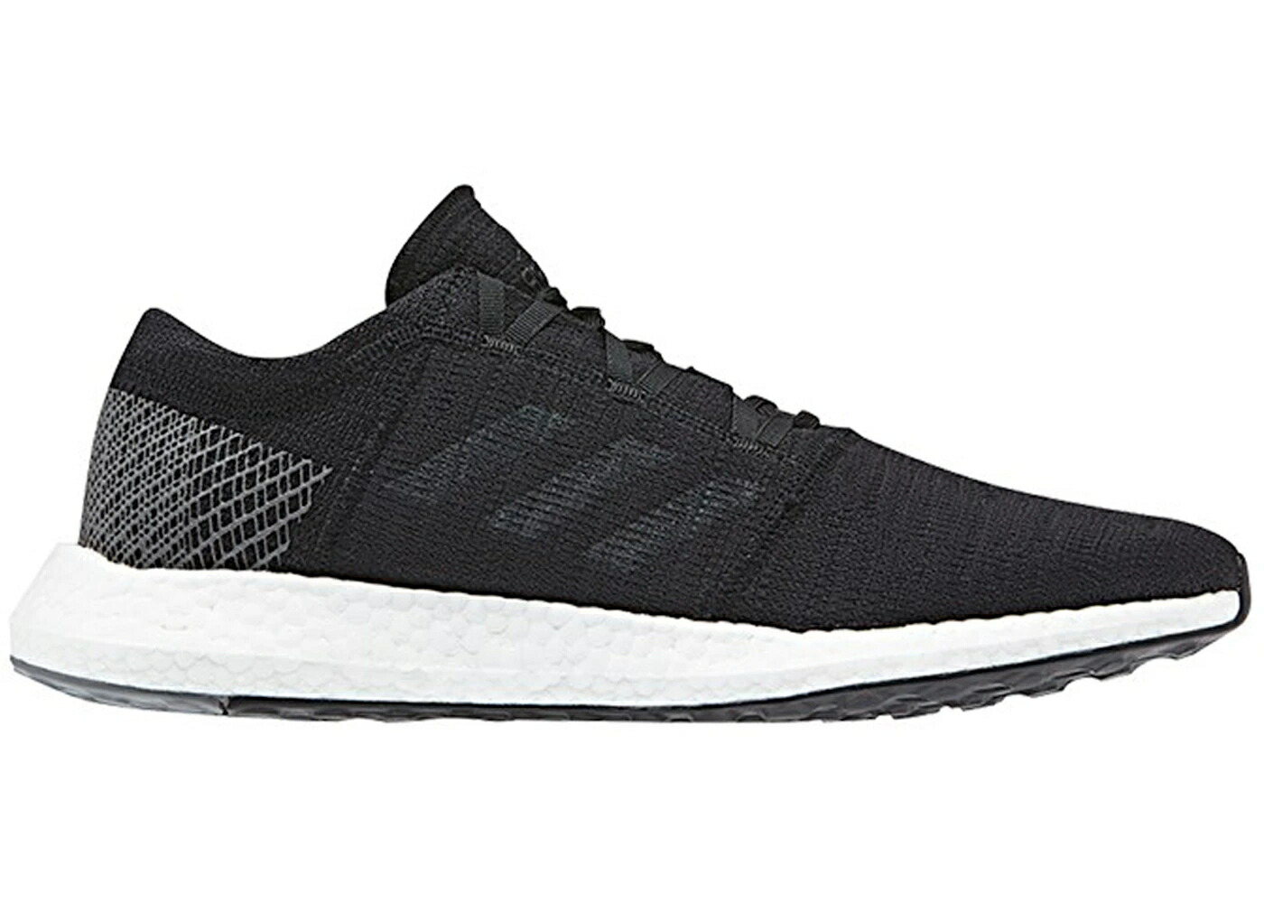 アディダス ピュア ブースト コア 黒色 ブラック 灰色 グレー スニーカー メンズ ADIDAS PURE BOOST GO CORE BLACK GREY FIVE / CORE BLACK GREY FIVE GREY FOUR