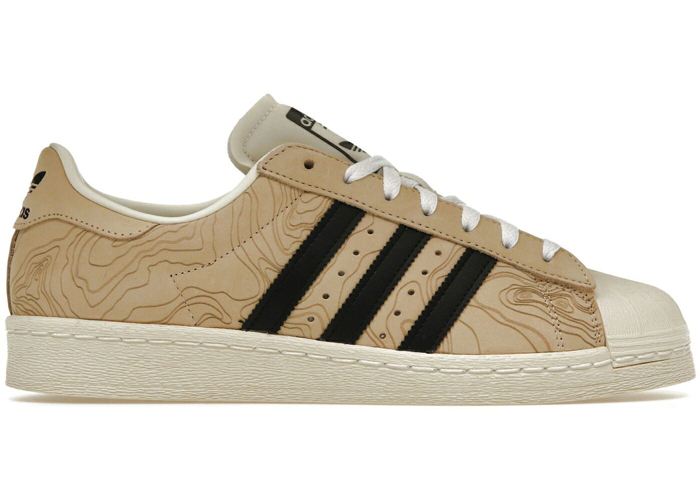 アディダス スーパースター コア 黒色 ブラック スニーカー メンズ ADIDAS SUPERSTAR 82 VACHETTA TOPOGRAPHIC / SUPPLIER COLOUR CORE BLACK CLOUD｜スニケス