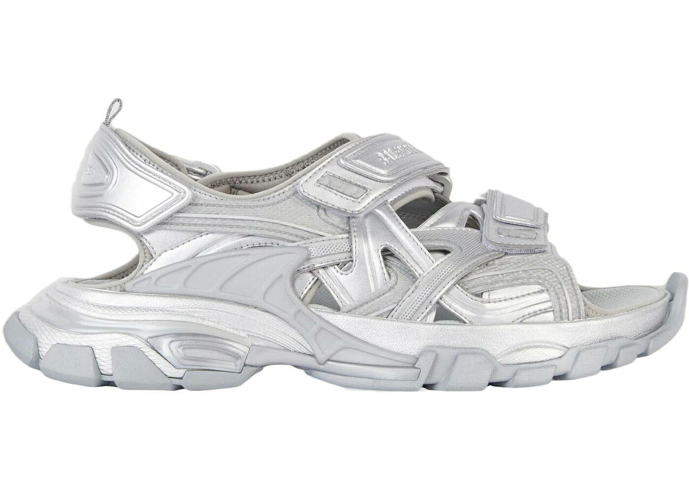 バレンシアガ 貨物自動車 しろがね色 しろがね色 スニーカー メンズ BALENCIAGA TRACK SANDAL SILVER /