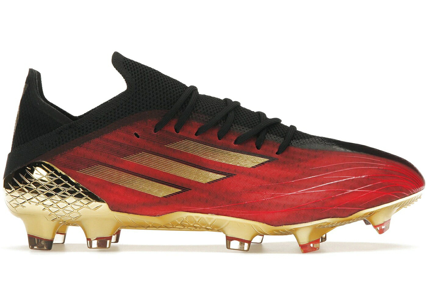 アディダス 意気ごみ 赤 赤いこと ゴールド 中核グループ SPEEDFLOW.1 スニーカー メンズ ADIDAS X FG IMPOSSIBLE DREAM / VIVID RED GOLD METALLIC CORE
