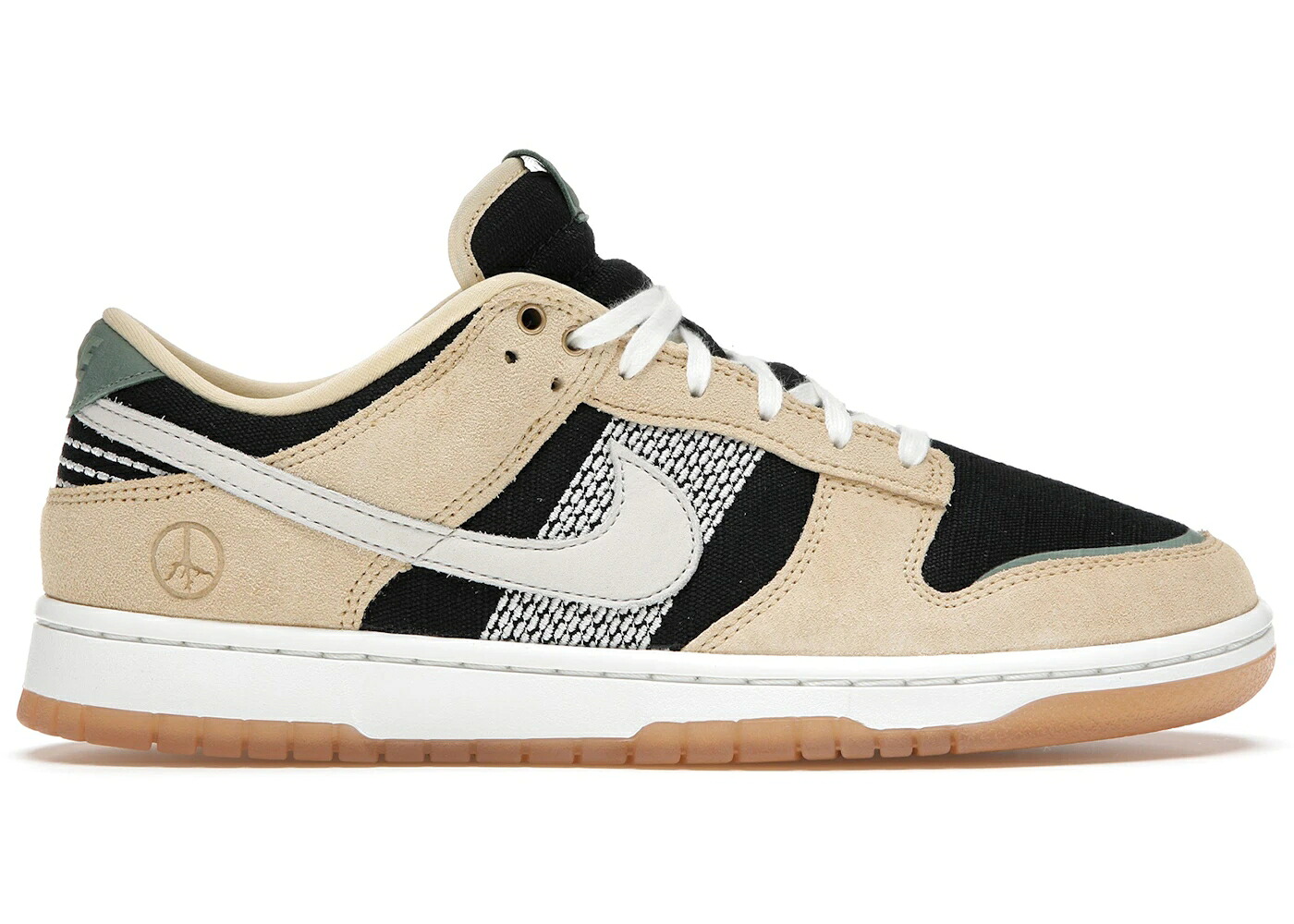 ナイキ ダンク 黒いこと 黒いこと 翡翆 ジェード ダンクロー スニーカー メンズ NIKE DUNK LOW ROOTED IN PEACE / BLACK TAN JADE
