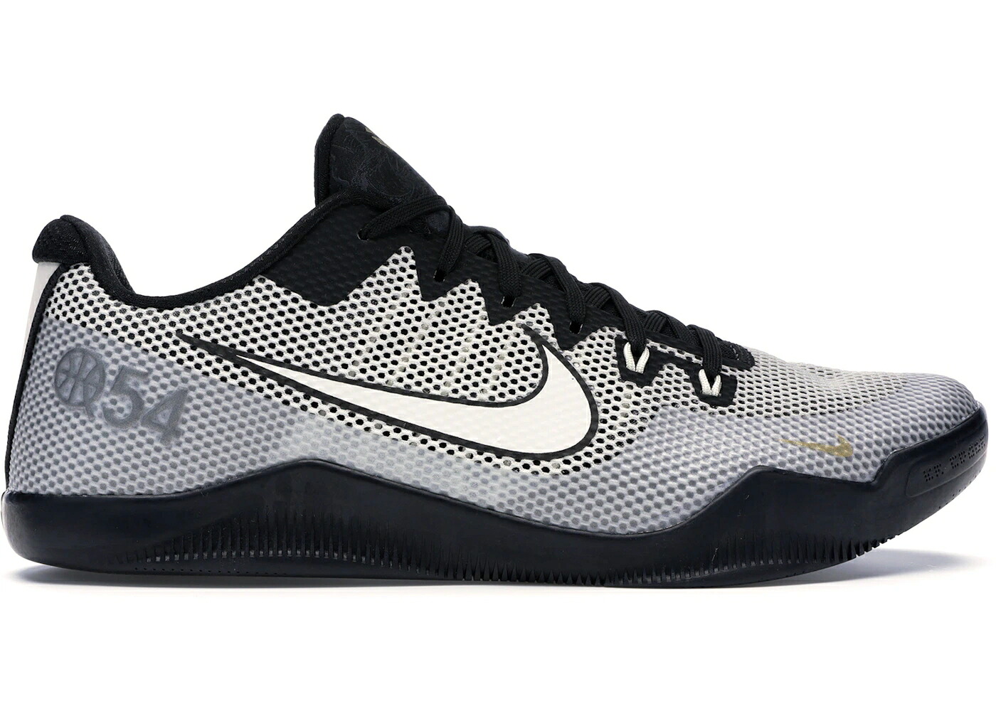 ナイキ コービー 黒いこと 黒いこと ゴールド 薄墨色 薄墨色 スニーカー メンズ NIKE KOBE 11 QUAI 54 / BLACK METALLIC GOLD GREY