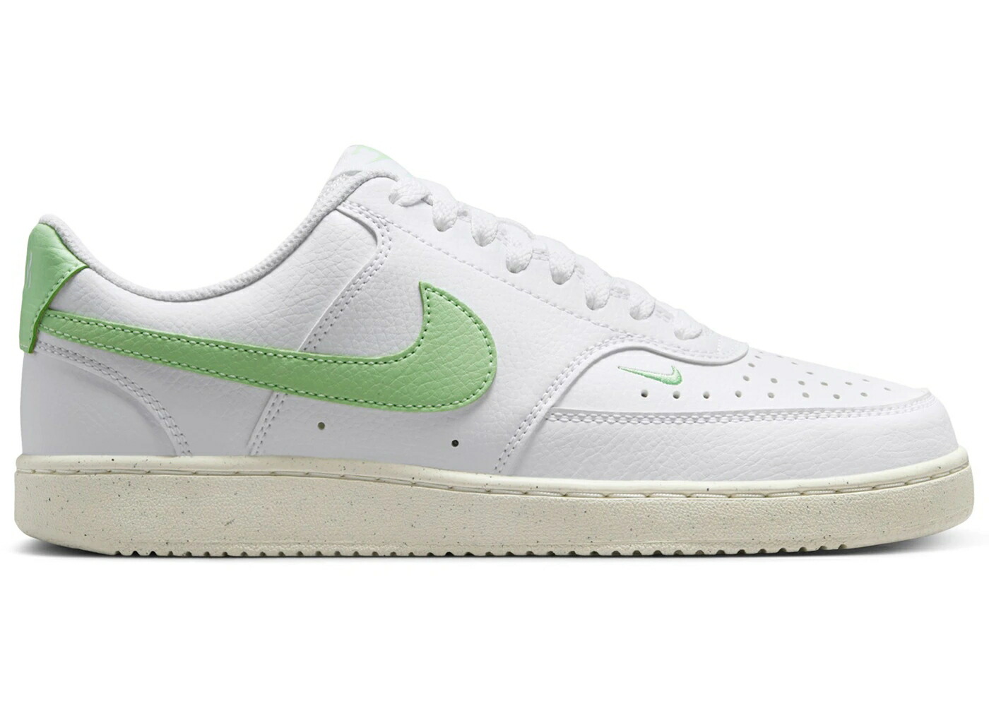 ナイキ 厚地の外套 白いこと 白いこと 緑 緑であること WOMEN\u0027S スニーカー レディース NIKE COURT VISION LOW NEXT NATURE WHITE VAPOR GREEN (WOMEN\u0027S) / WHITE VAPOR GREEN SAIL