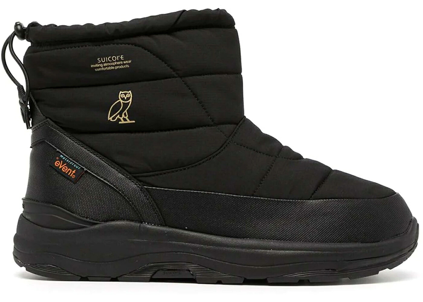 スイまかない方 ブーツ ナイト爵 黒いこと 黒いこと スニーカー メンズ SUICOKE BOWER BOOT OVO NIGHT BLACK / NIGHT BLACK