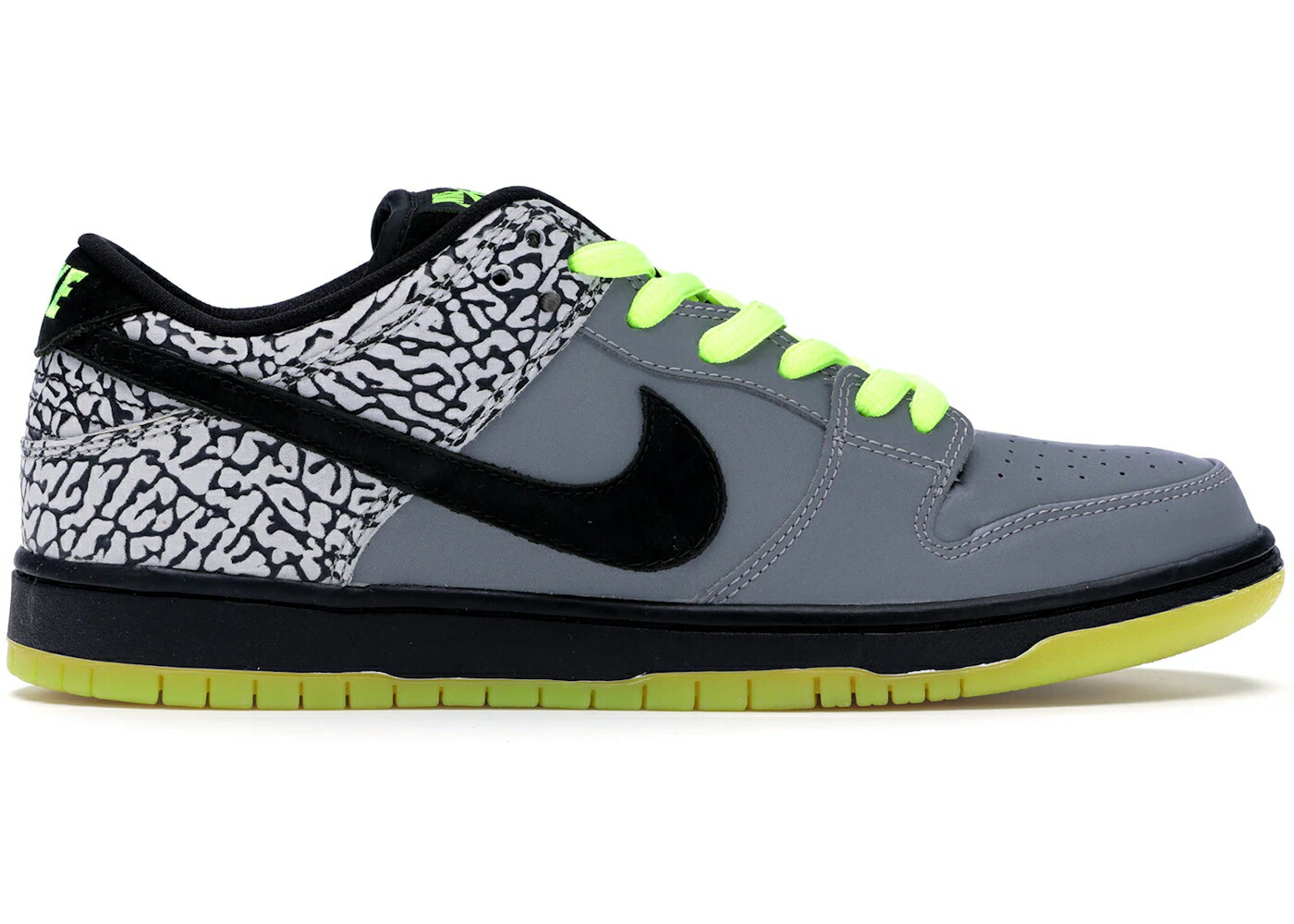 ナイキ エスビー ダンク プリミティブ 銀色 シルバー 黒色 ブラック ダンクロー スニーカー メンズ NIKE SB DUNK LOW DJ CLARK KENT X PRIMITIVE 112 / METALLIC SILVER BLACK VOLT