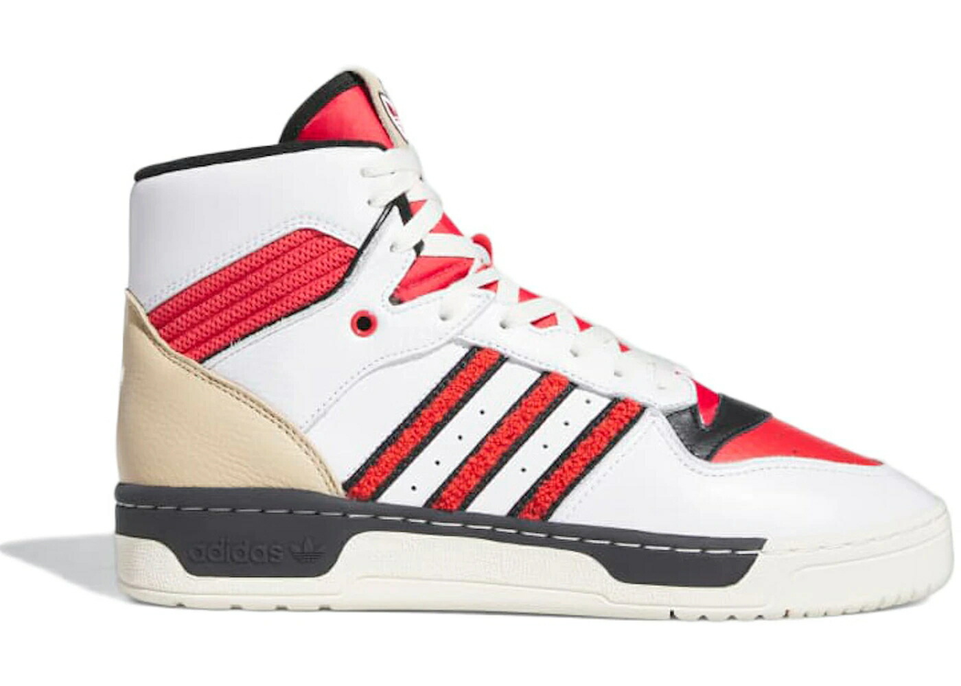 アディダス 白色 ホワイト 赤 レッド コア 黒色 ブラック スニーカー メンズ ADIDAS RIVALRY HI CLOUD WHITE GLORY RED / CLOUD WHITE GLORY RED CORE BLACK
