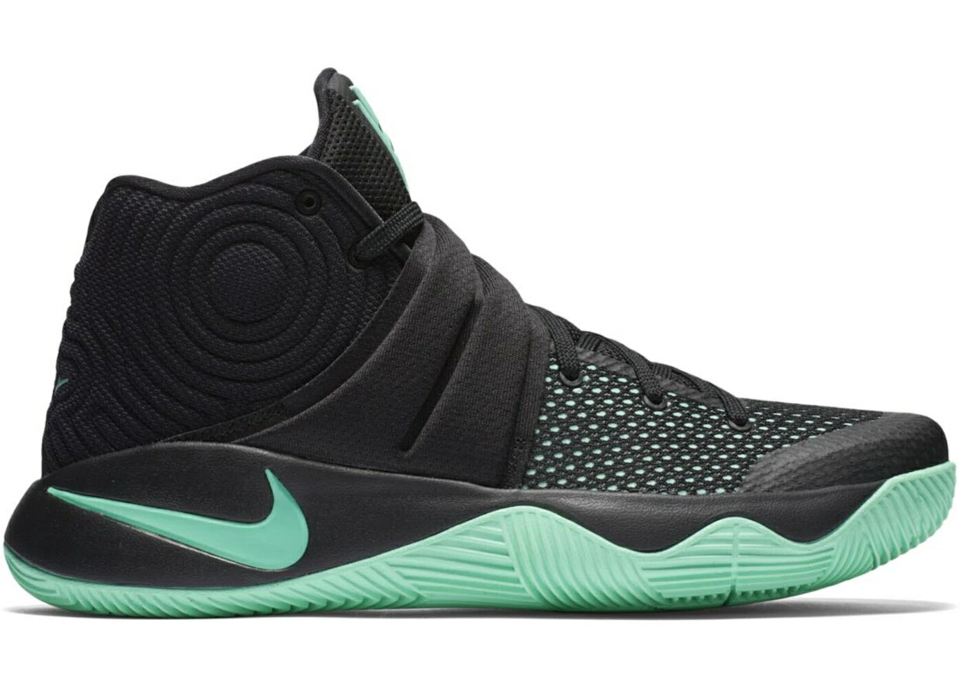 ナイキ カイリー 黒色 ブラック 緑 グリーン スニーカー メンズ NIKE KYRIE 2 KYRIE-OKE / BLACK GREEN GLOW