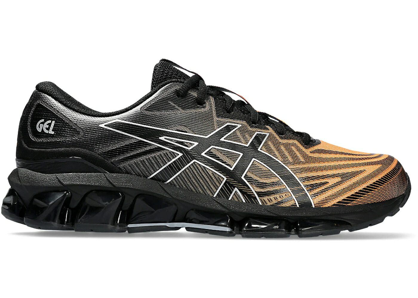 アシックス 黒いこと 黒いこと 橙 オレンジ色 スニーカー メンズ ASICS GEL-QUANTUM 360 VII BLACK ORANGE LILY / BLACK ORANGE LILY