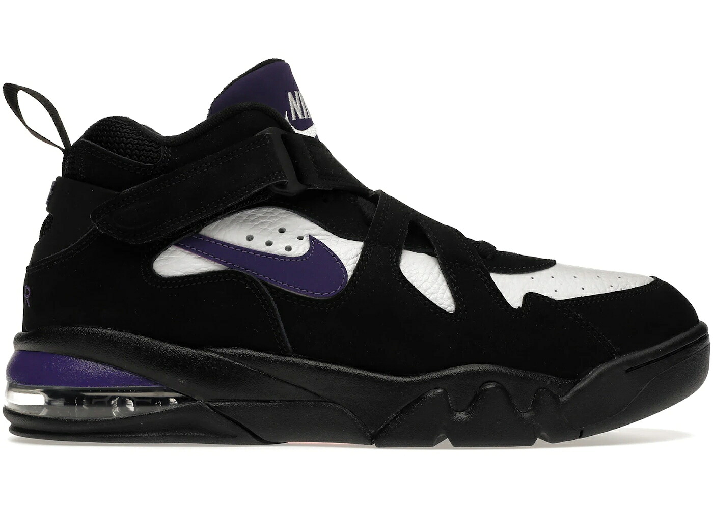 ナイキ マックス 黒色 ブラック 白色 ホワイト ピュア 紫 パープル エアフォースマックス スニーカー メンズ NIKE AIR FORCE MAX CB OG (2019) / BLACK WHITE PURE PURPLE｜スニケス