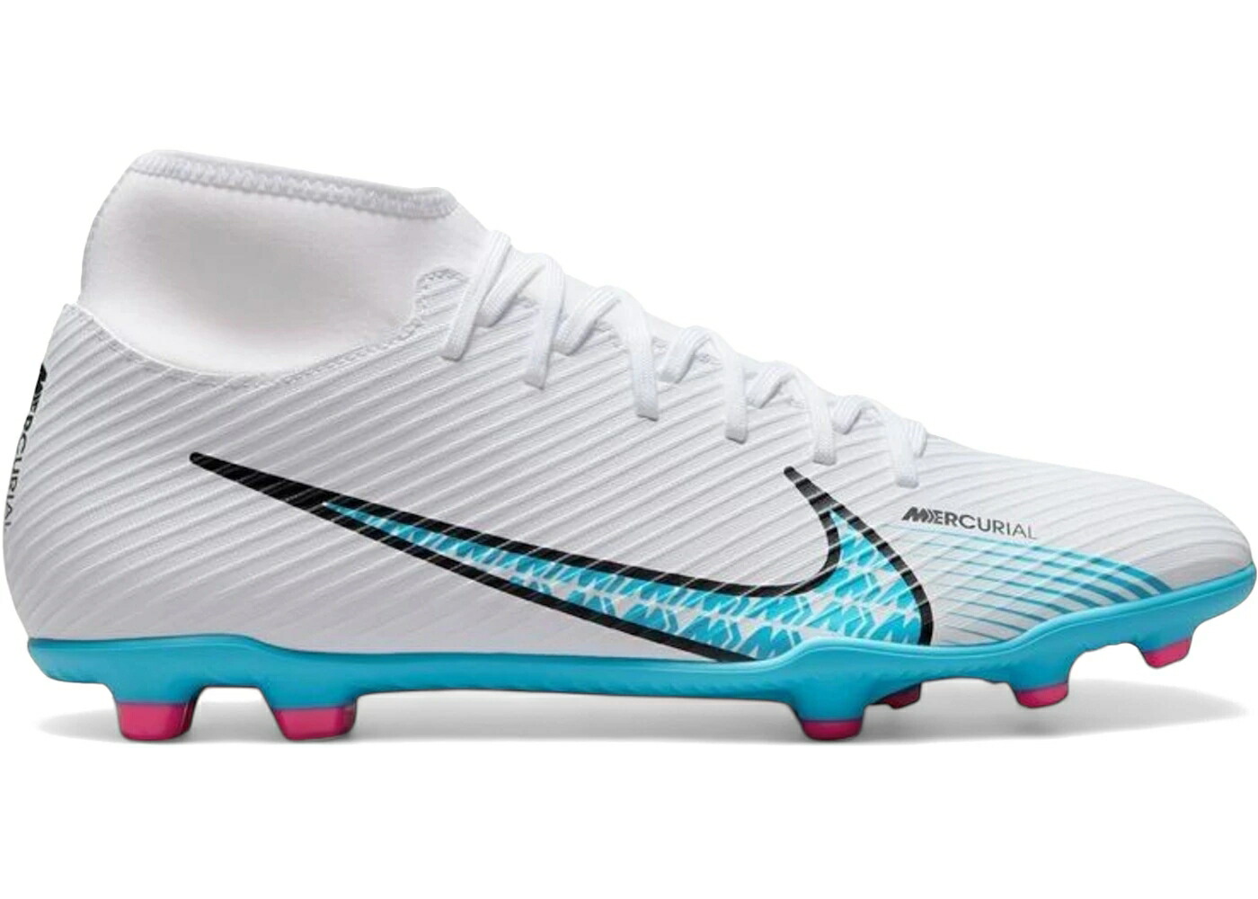 ナイキ クラブ ブラスト 白色 ホワイト ピンク 青色 ブルー スニーカー メンズ NIKE MERCURIAL SUPERFLY 9 CLUB MG BLAST PACK / WHITE PINK BLAST BALTIC BLUE