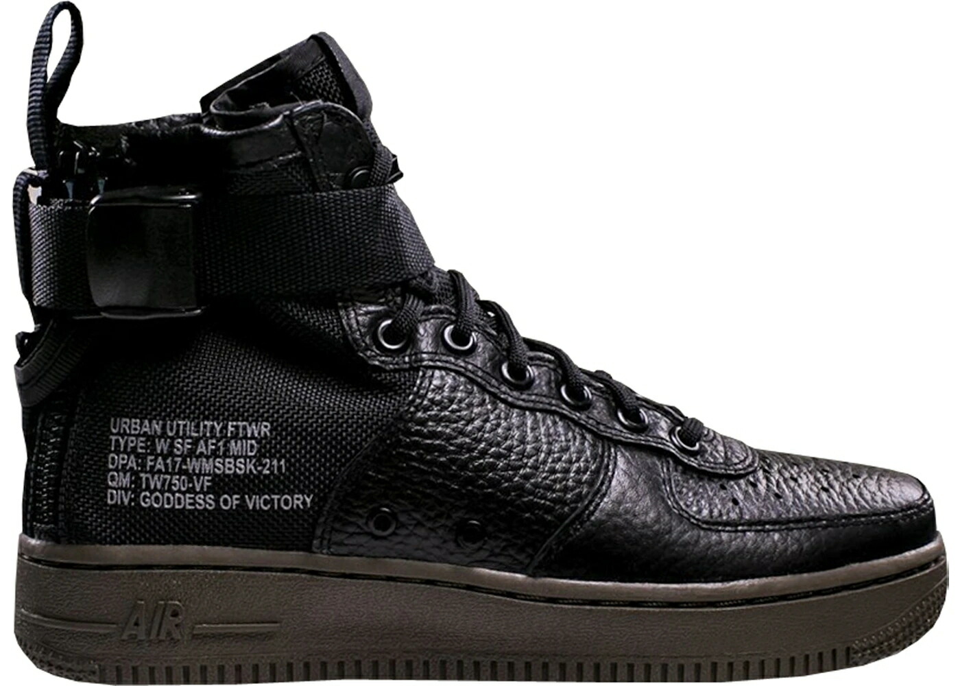 ナイキ ミッド 黒色 ブラック エアフォース WOMEN'S スニーカー レディース NIKE SF AIR FORCE 1 MID BLACK DARK HAZEL (WOMEN'S) / BLACK BLACK DARK HAZEL