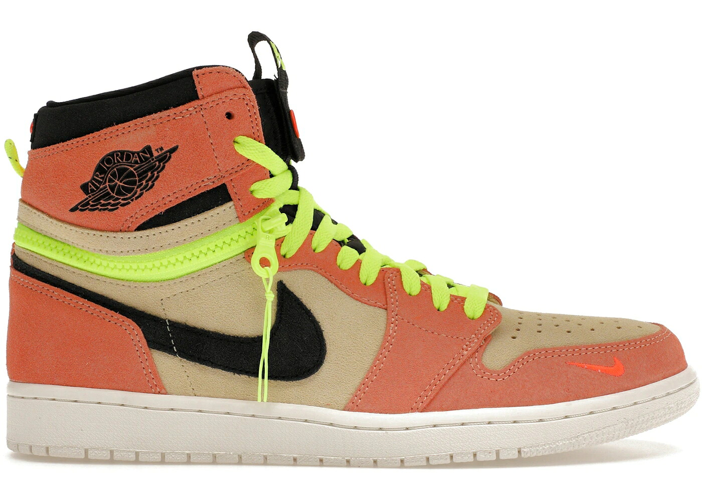 ナイキ ジョーダン 御機嫌 黒いこと 黒いこと スニーカー メンズ JORDAN 1 HIGH SWITCH PEACH / PEACH LIGHT PEACH BLACK VOLT