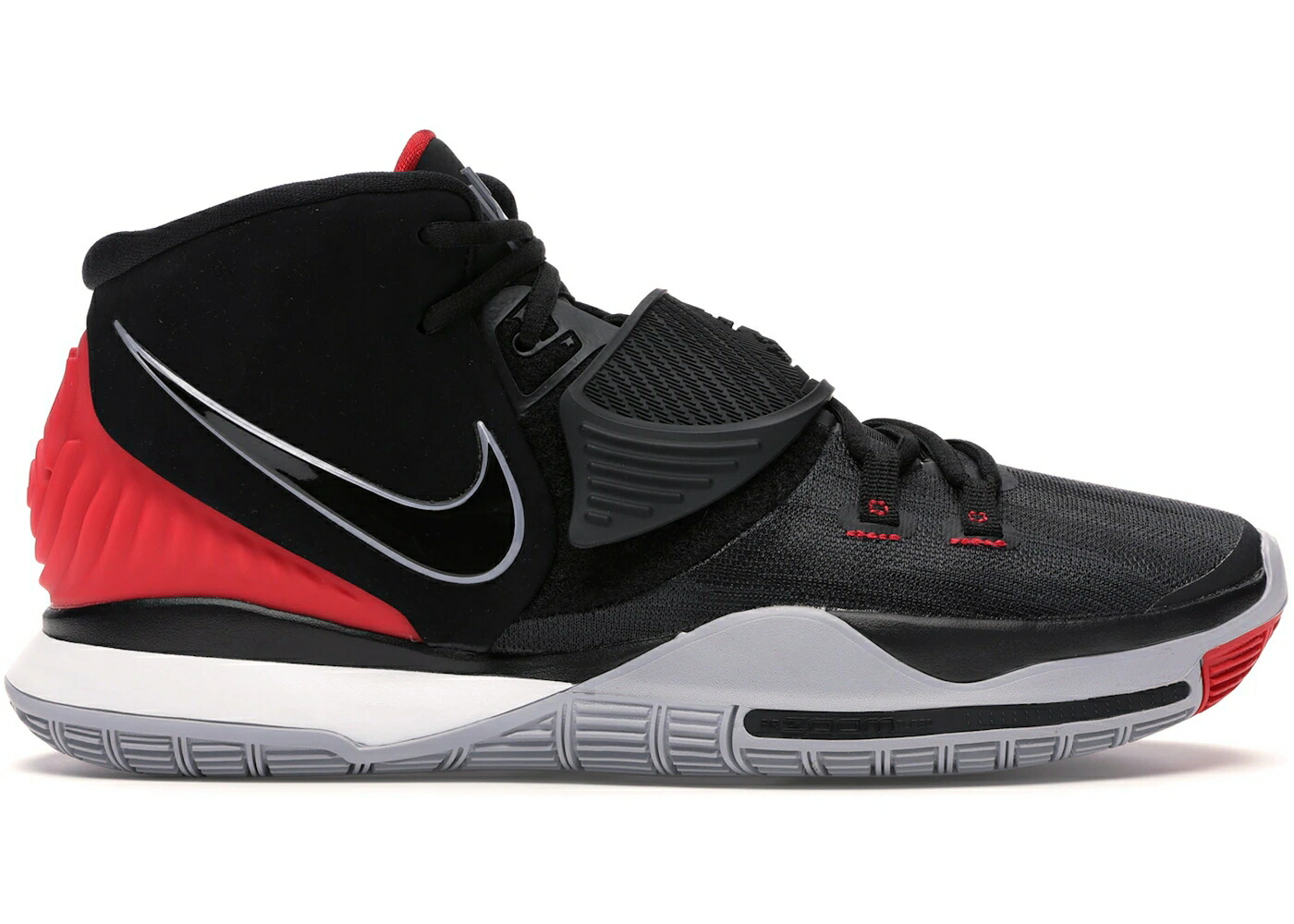 ナイキ カイリー 黒いこと 黒いこと 赤 赤いこと 白いこと 白いこと スニーカー メンズ NIKE KYRIE 6 BRED / BLACK BLACK UNIVERSITY RED WHITE
