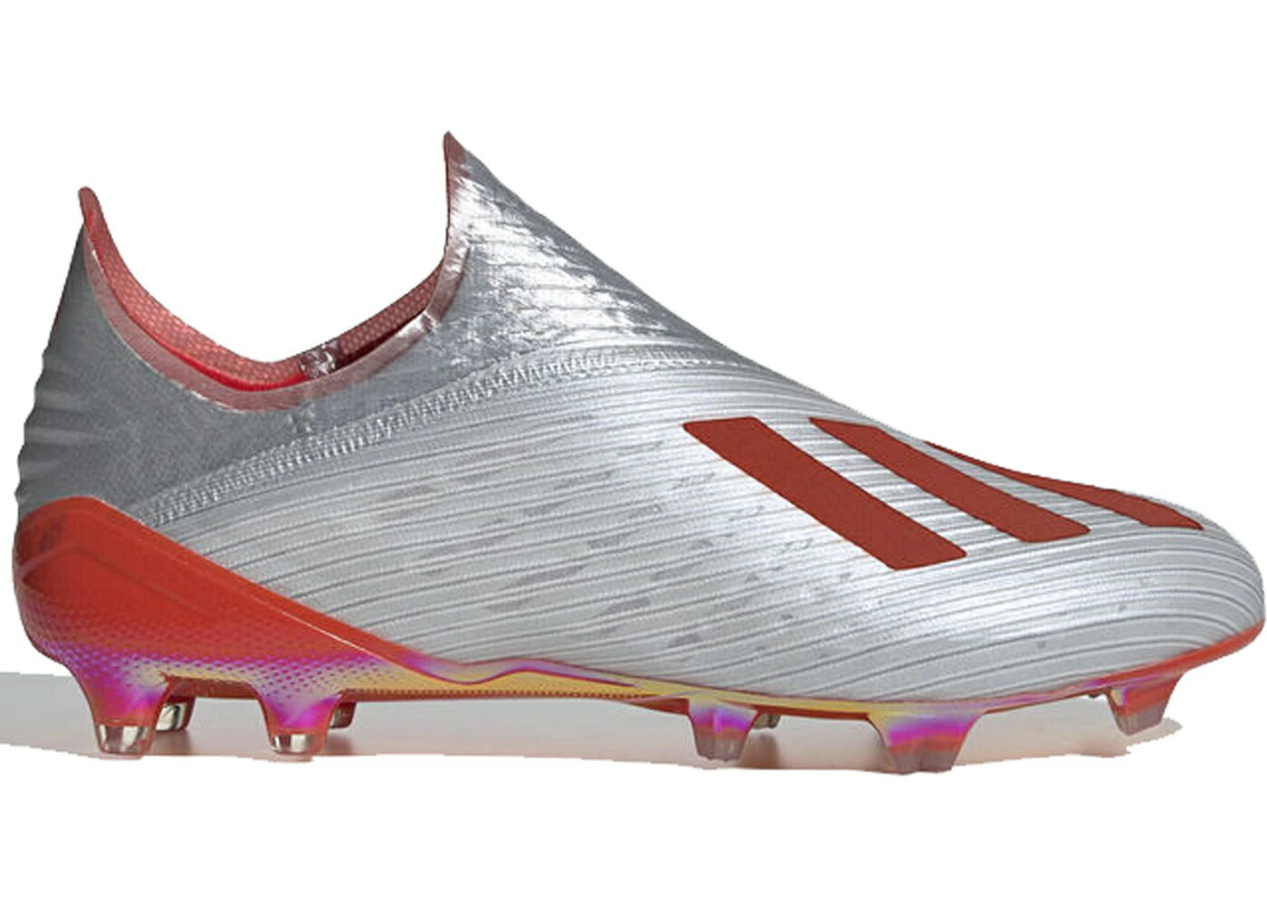 アディダス 銀色 シルバー 赤 レッド 19+ スニーカー メンズ ADIDAS X FG SILVER METALLIC HI RES RED / SILVER METALLIC HI RES RED CLOUD