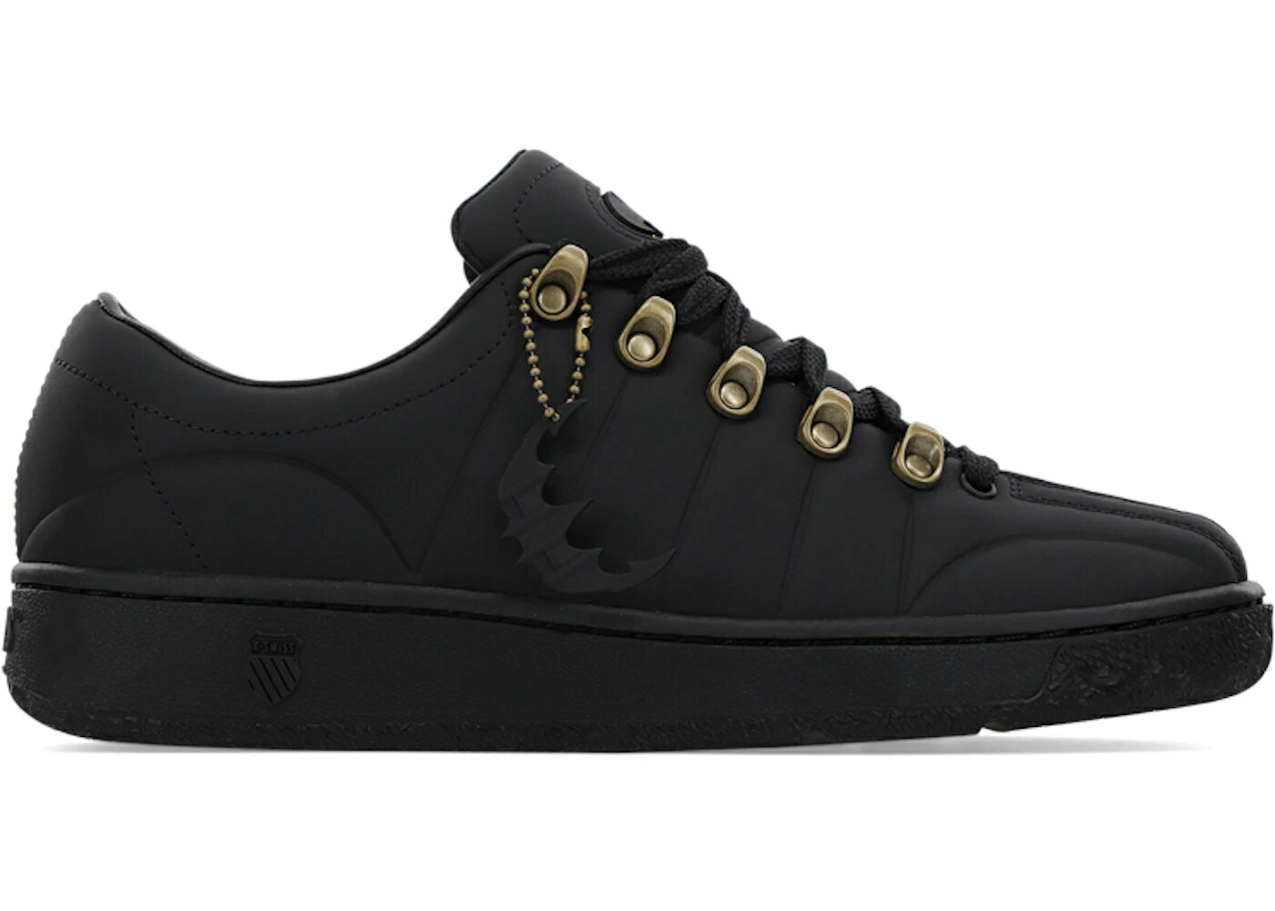 入れものイス 古典派音楽 黒いこと 黒いこと スニーカー メンズ K-SWISS CLASSIC 2000 BATMAN 80TH (1989 BATMAN) / BLACK BLACK