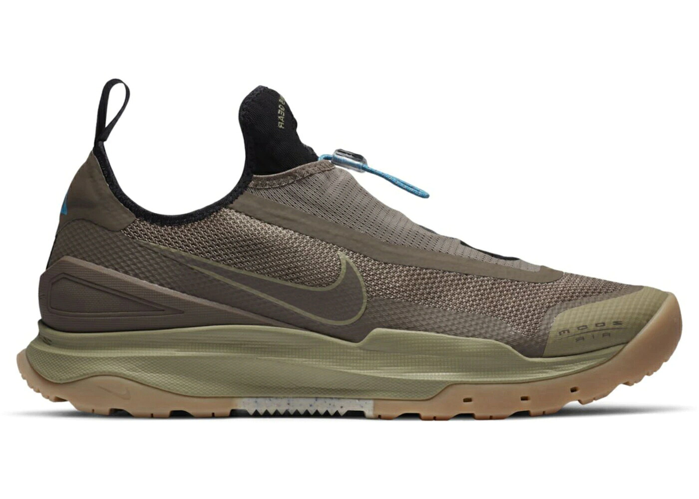 ナイキ ズーム カーキ 青色 ブルー スニーカー メンズ NIKE ACG AIR ZOOM AO MEDIUM KHAKI / MEDIUM KHAKI LIGHT CURRENT BLUE|スニケス