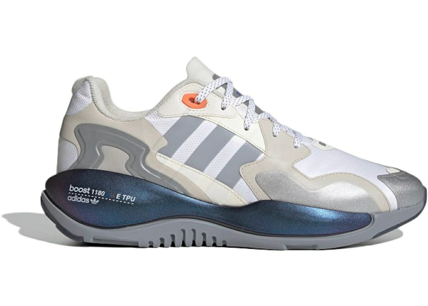 アディダス 白色 ホワイト 銀色 シルバー 青色 ブルー スニーカー メンズ ADIDAS ZX ALKYNE SPACE RACE / WHITE HALO SILVER GLOW BLUE