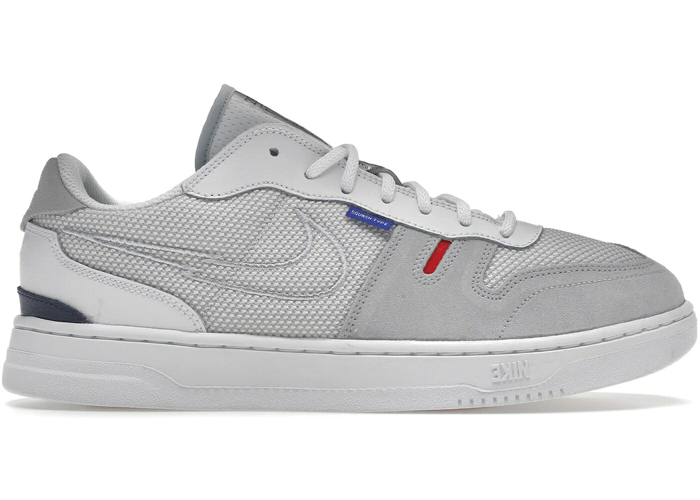 ナイキ 灰色 グレー 銀色 シルバー 赤 レッド スニーカー メンズ NIKE SQUASH TYPE EURO TOUR / GREY SILVER RED