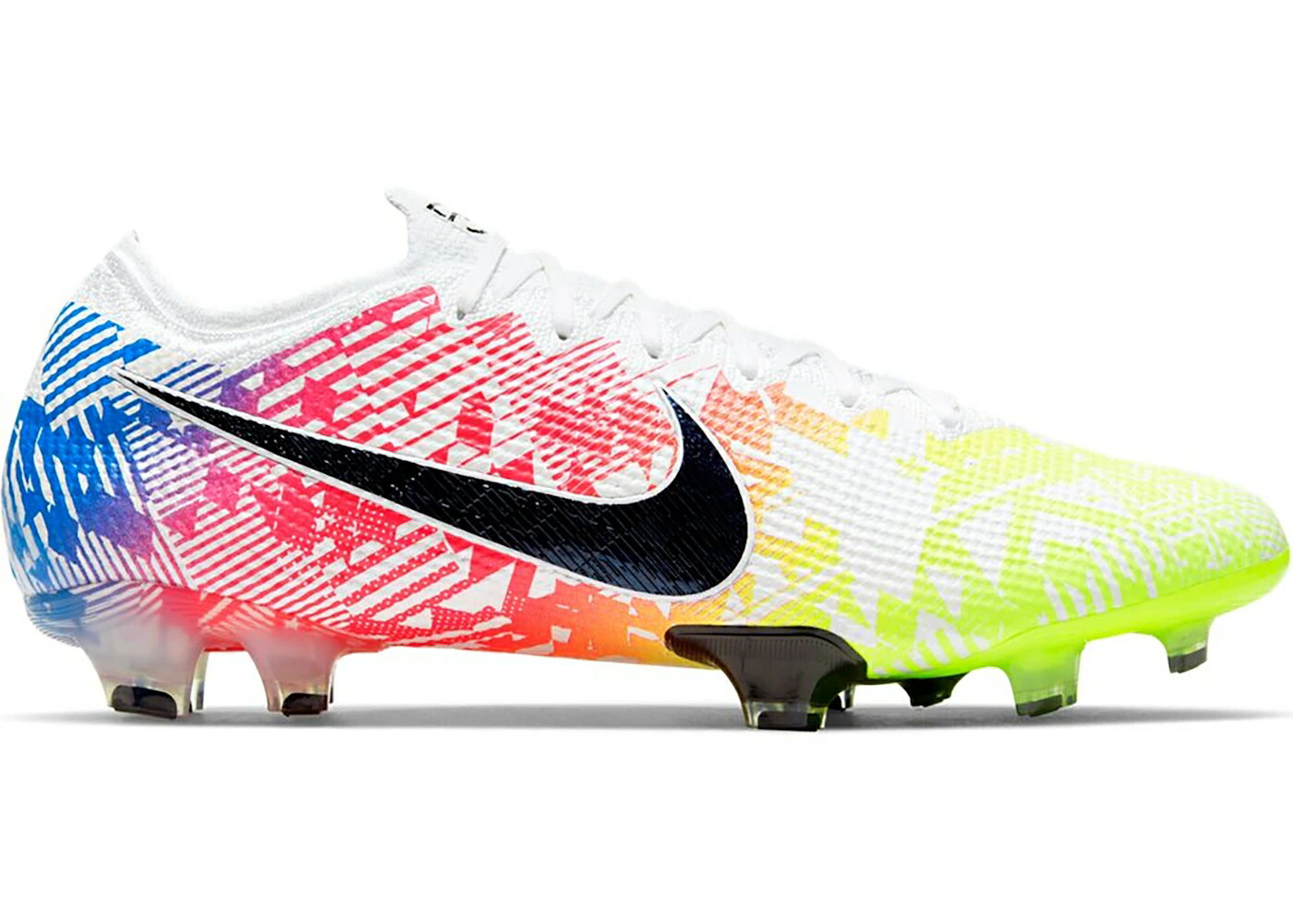 ナイキ サー青少年 エリート 白いこと 白いこと 青み 青色 黒いこと 黒いこと スニーカー メンズ NIKE MERCURIAL VAPOR 13 ELITE NEYMAR JR FG JOGO PRISMATICO / WHITE RACER BLUE VOLT BLACK