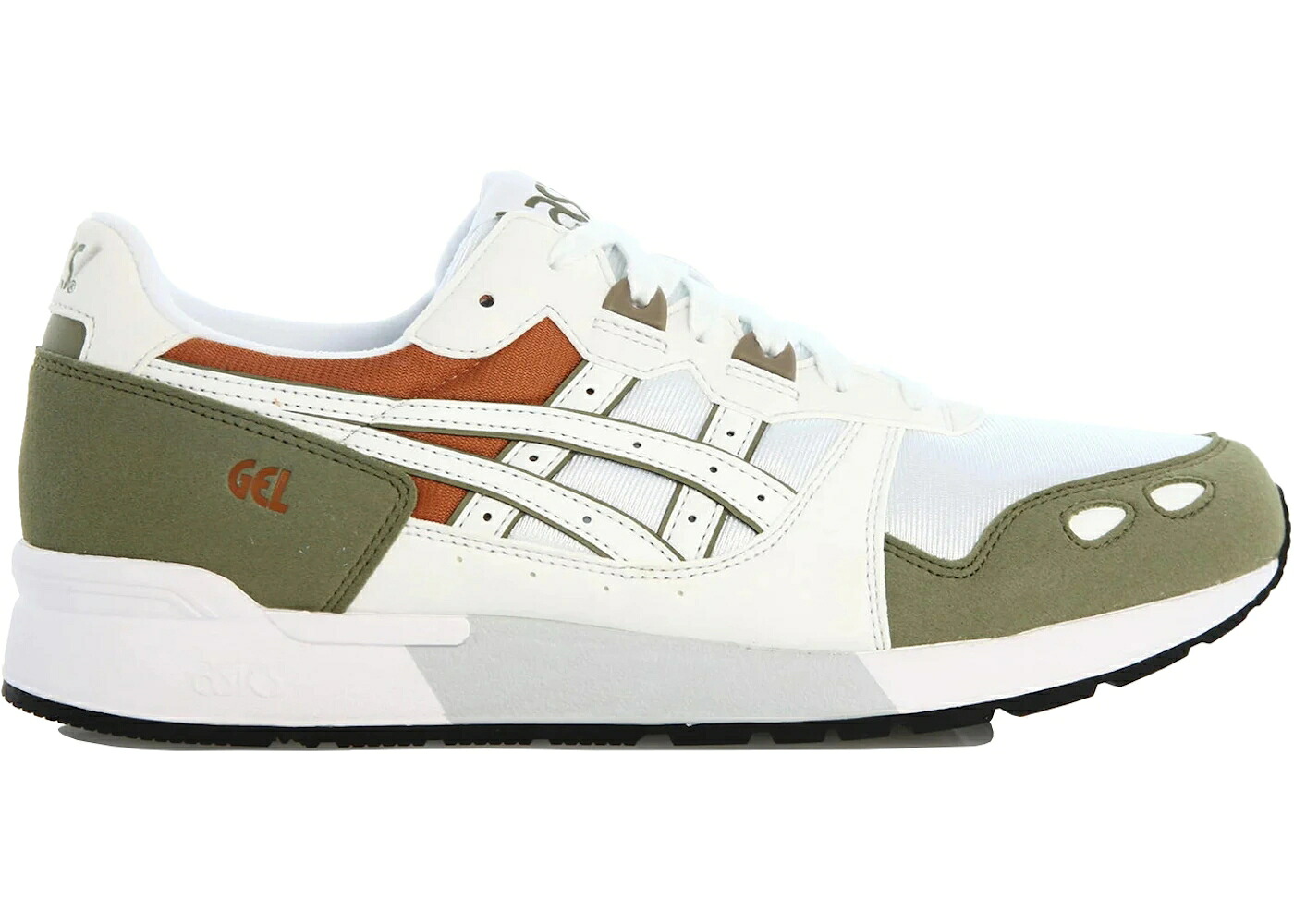 アシックス ゲルライト 白色 ホワイト 茶色 ブラウン 橙 オレンジ スニーカー メンズ ASICS GEL-LYTE ALOE / WHITE BROWN ORANGE｜スニケス