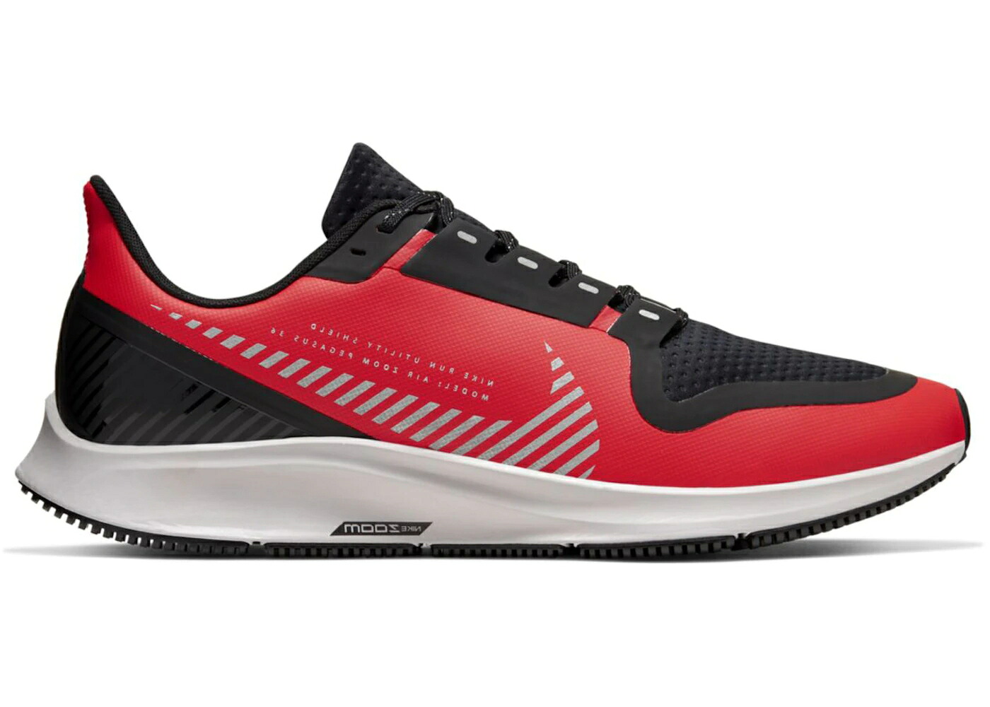 ナイキ ズーム ペガサス 赤 レッド 黒色 ブラック ズームペガサス スニーカー メンズ NIKE AIR ZOOM PEGASUS 36 SHIELD HABENERO RED / HABANERO RED BLACK ATMOSPHERE