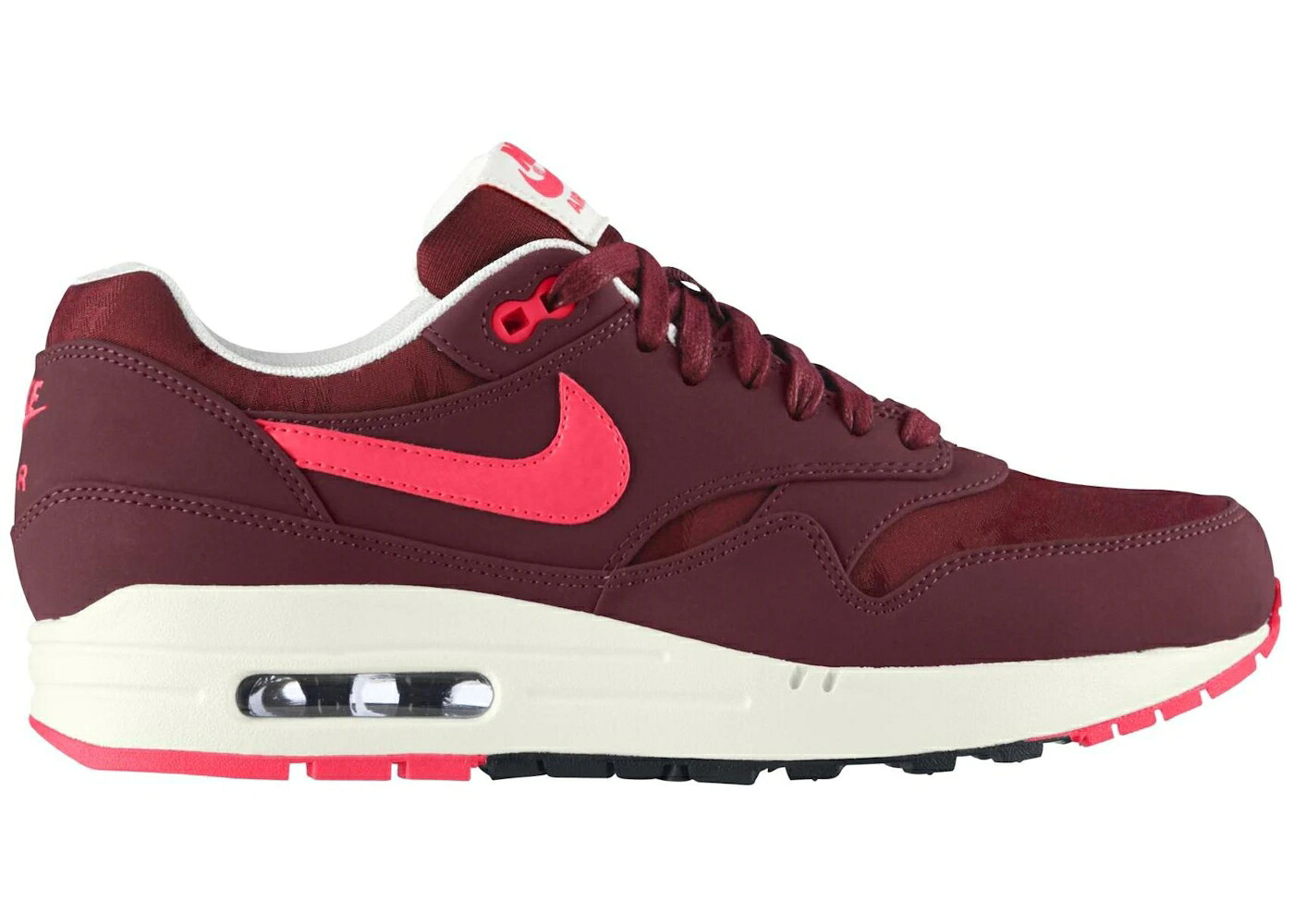 ナイキ マックス 赤 赤いこと 野球クラブ 黒いこと 黒いこと エア湖マックス スニーカー メンズ NIKE AIR MAX 1 JACQUARD ATOMIC RED / TEAM RED ATOMIC RED BLACK SAIL 靴-メンズ靴