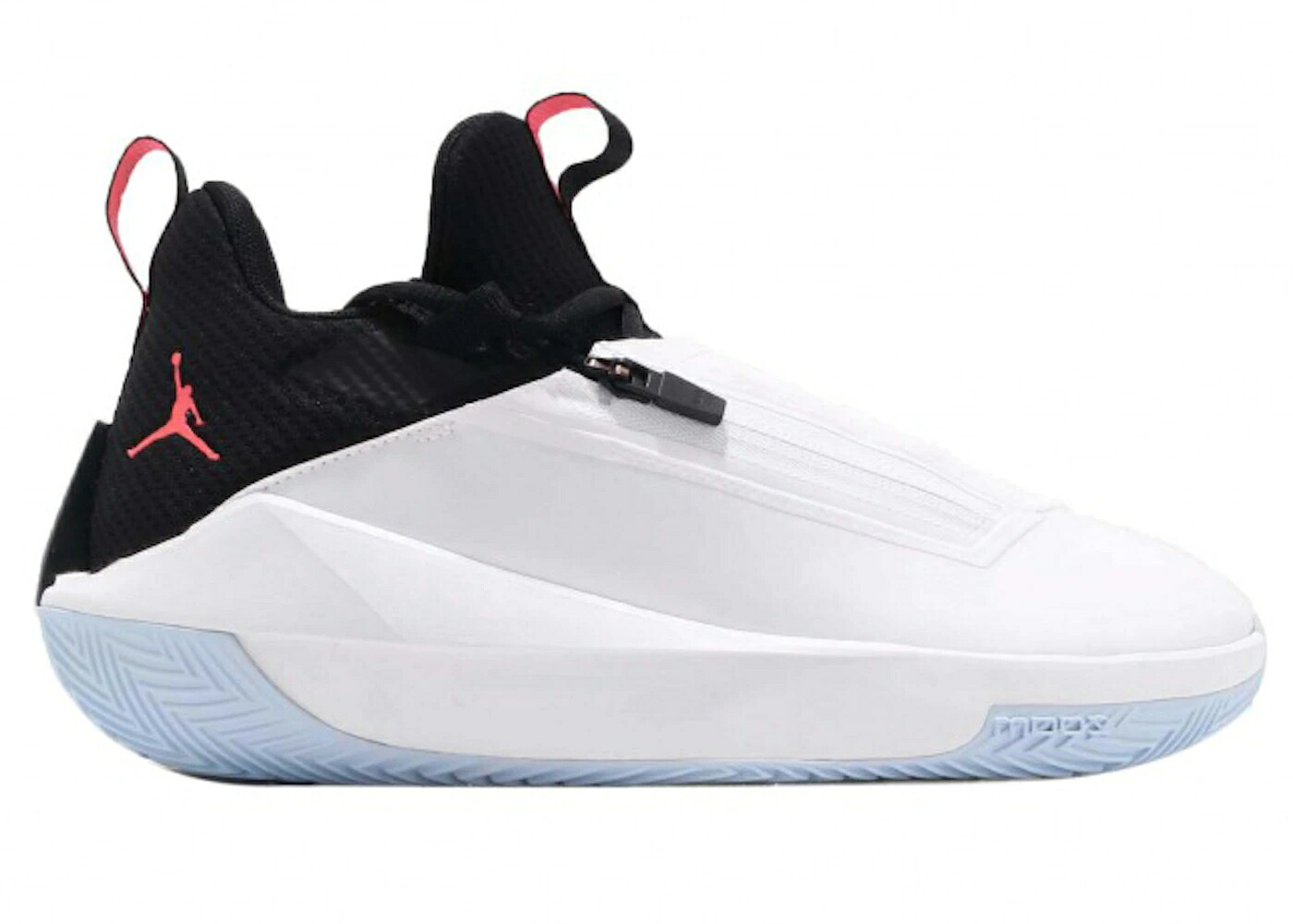 ナイキ ジョーダン ジャンプマン 白色 ホワイト 黒色 ブラック 赤 レッド スニーカー メンズ JORDAN JUMPMAN HUSTLE WHITE BLACK RED / WHITE INFRARED 23 BLACK