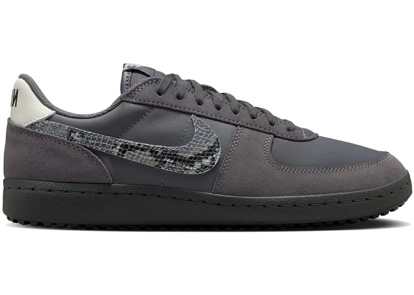 ナイキ 活動の領域 大将 薄墨色 薄墨色 黒いこと 黒いこと \u002782 スニーカー メンズ NIKE FIELD GENERAL SNAKESKIN DARK GREY / DARK GREY SAIL BLACK MULTI COLOR