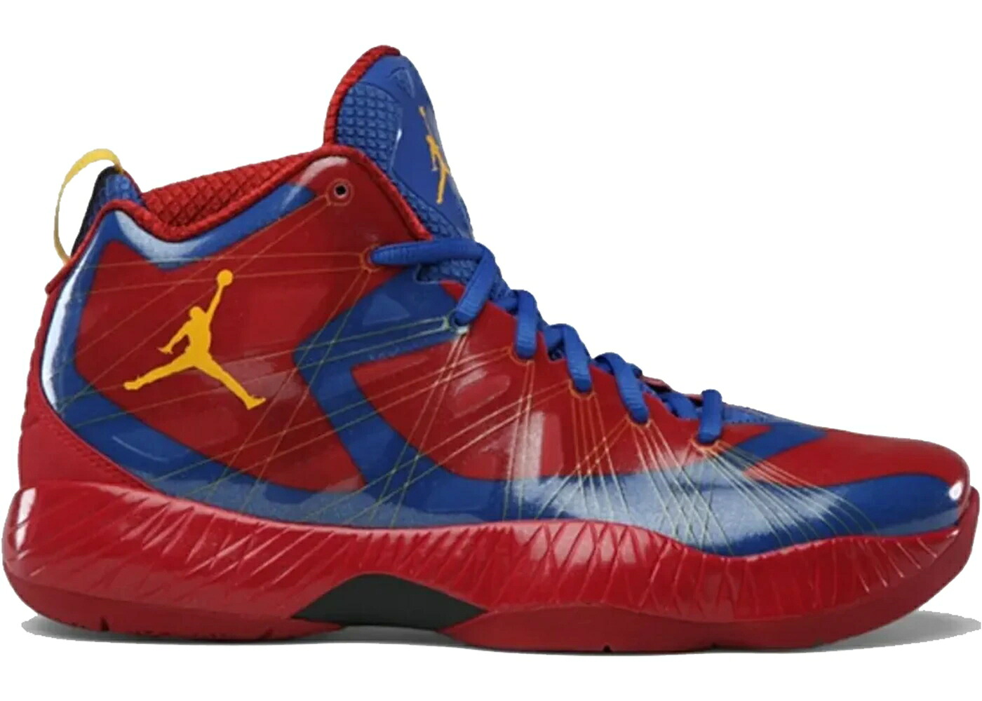 ナイキ ジョーダン ともし火 力くらべ 赤 赤いこと 力くらべロイヤル 青 青碧 スニーカー メンズ JORDAN 2012 LITE SUPER HEROES SUPERMAN / GAME ROYAL VARSITY MAIZE GYM RED