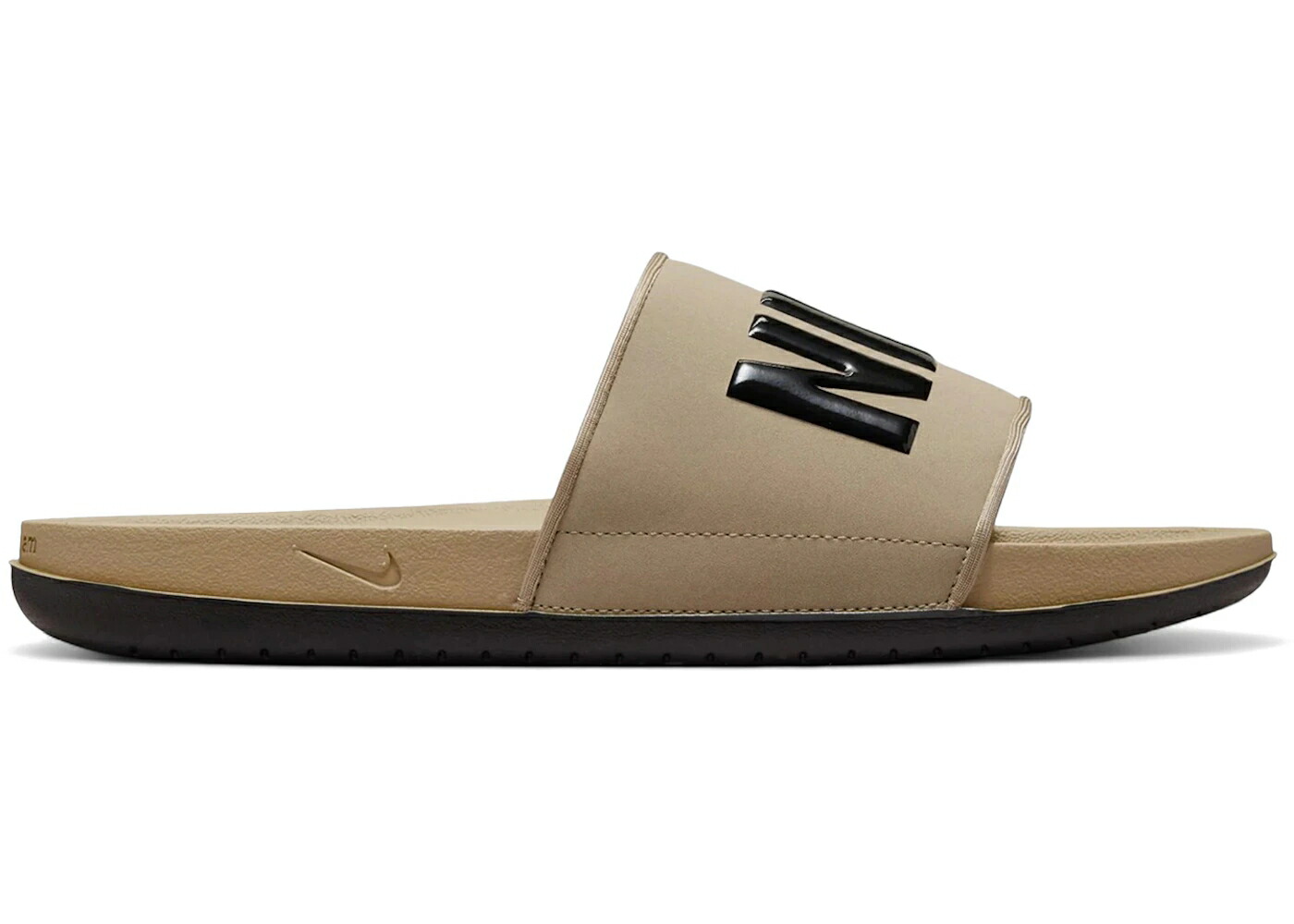 ナイキ サンダル カーキ 黒色 ブラック スニーカー メンズ NIKE OFFCOURT SLIDE KHAKI BLACK / KHAKI BLACK