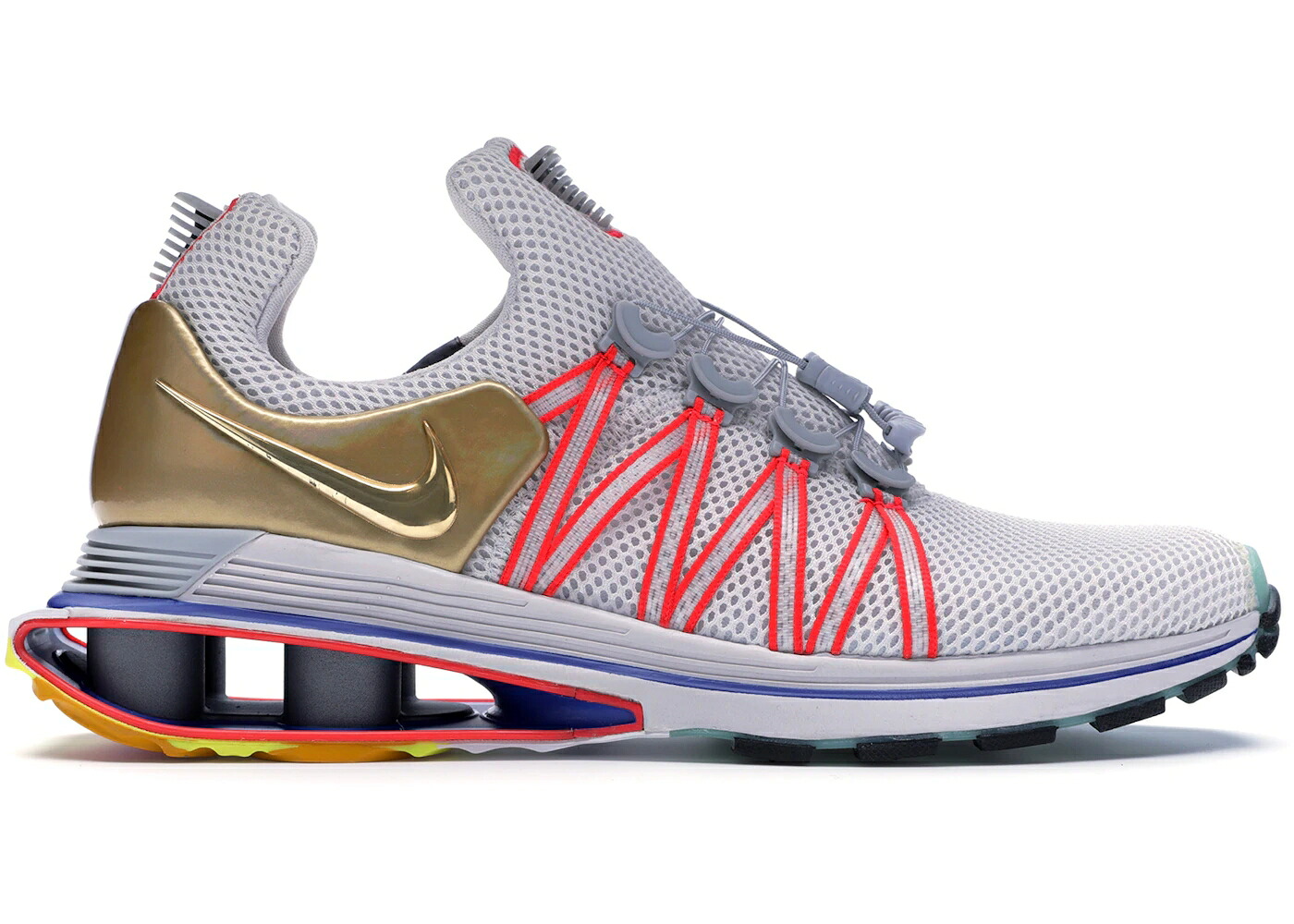 ナイキ ショックス 灰色 グレー ゴールド スニーカー メンズ NIKE SHOX GRAVITY VAST GREY METALLIC GOLD / VAST GREY METALLIC GOLD VAST｜スニケス