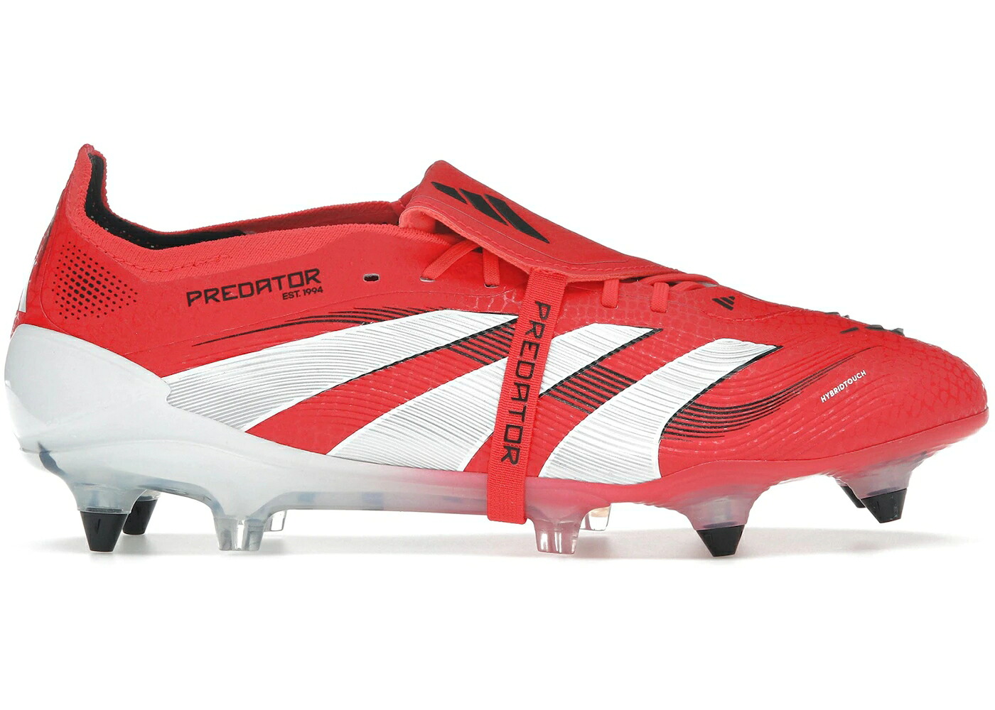 アディダス プレデター エリート 赤 レッド 白色 ホワイト コア 黒色 ブラック スニーカー メンズ ADIDAS PREDATOR ELITE FOLD-OVER TONGUE SG LUCID RED CLOUD WHITE CORE BLACK / LUCID RED CLOUD WHITE CORE BLACK