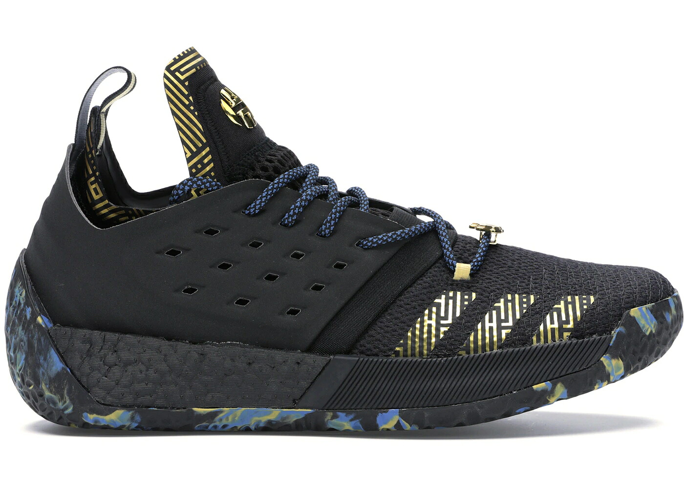 アディダス ハーデン コア 黒色 ブラック ゴールド VOL. スニーカー メンズ ADIDAS HARDEN 2 MVP (2018) / CORE BLACK GOLD METALLIC TRACE｜スニケス