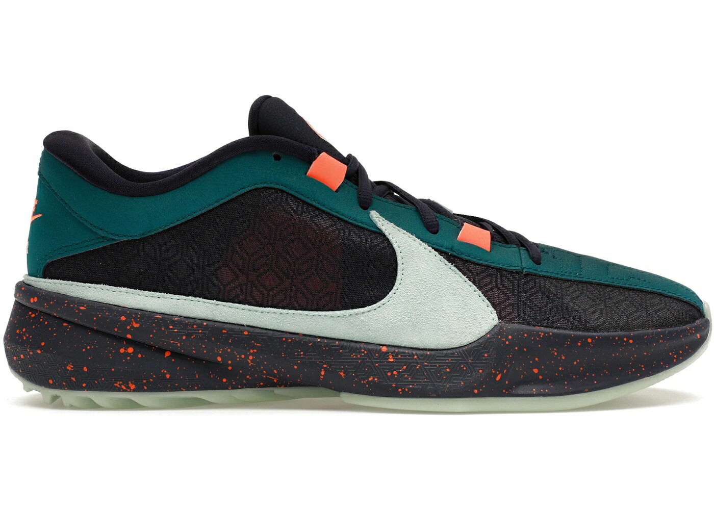 ナイキ 望遠レンズ 翡翆 ジェード 紫 パープル 望遠レンズフリーク スニーカー メンズ NIKE ZOOM FREAK 5 GEODE TEAL / GEODE TEAL JADE ICE PURPLE INK
