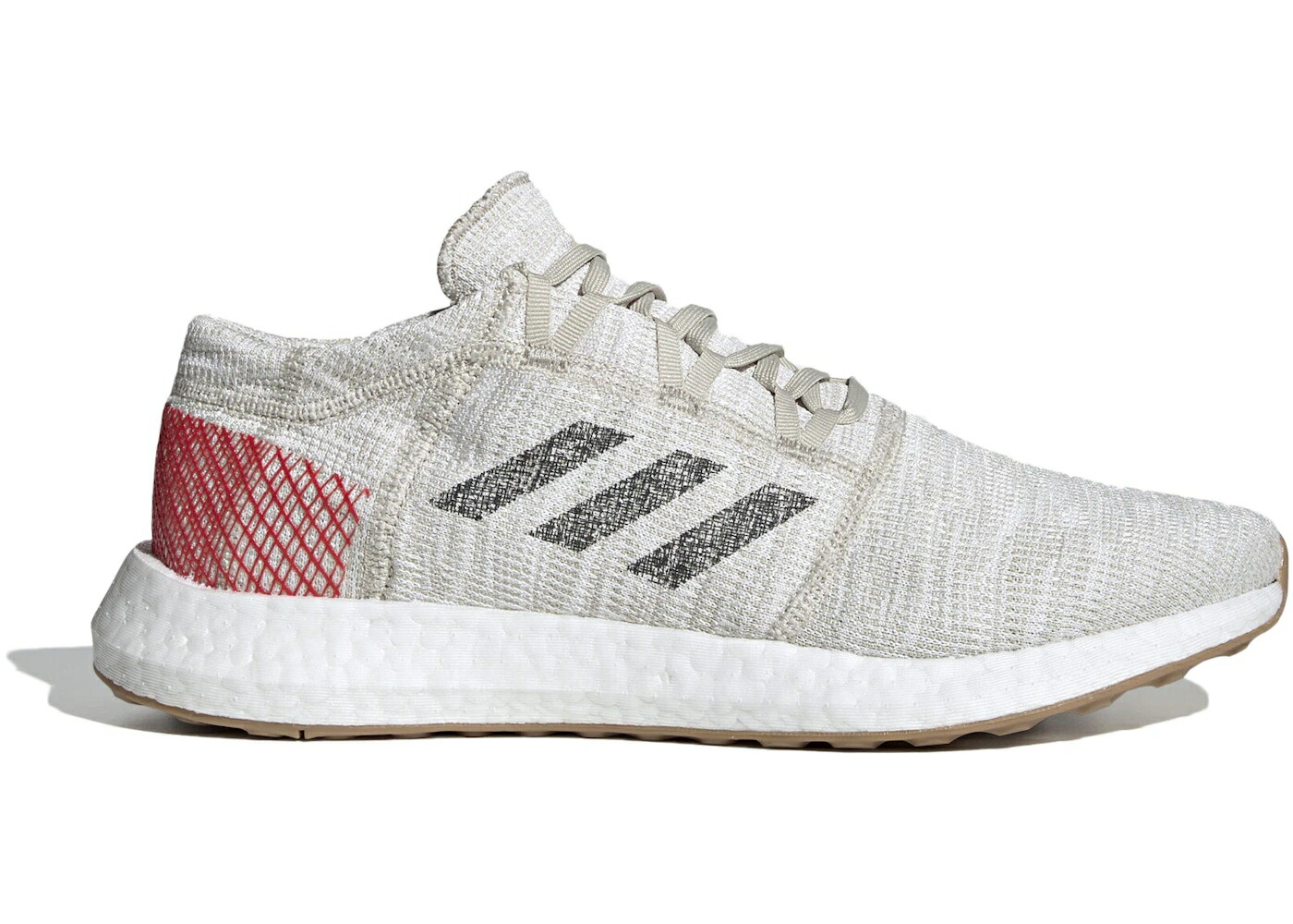 アディダス 茶色 ブラウン カーボン 赤 レッド スニーカー メンズ ADIDAS PUREBOOST GO CLEAR BROWN / CLEAR BROWN CARBON ACTIVE RED