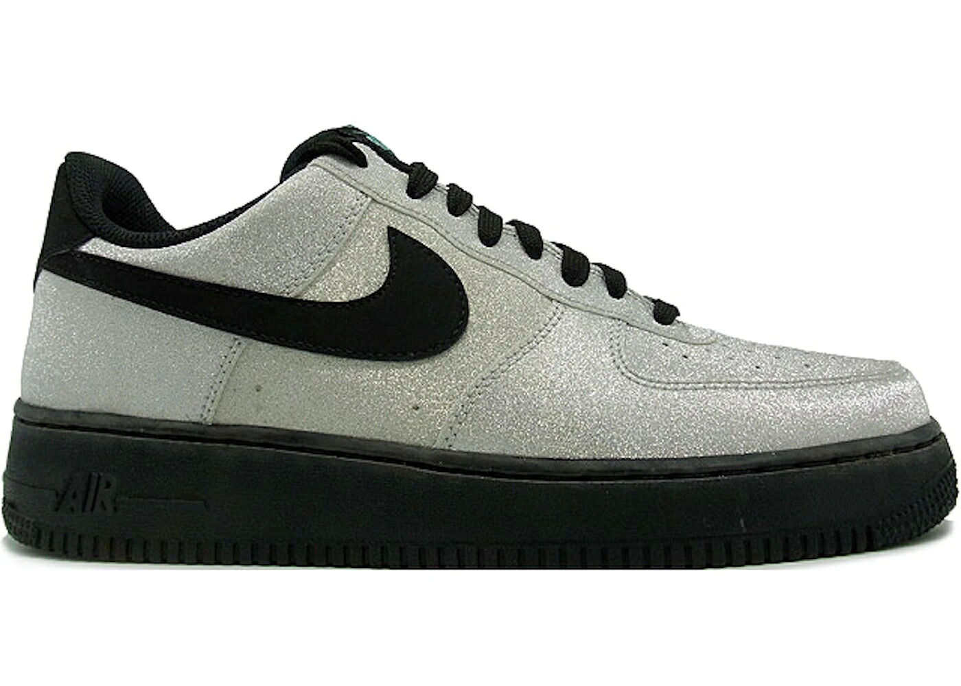 ナイキ 金剛石 しろがね色 しろがね色 黒いこと 黒いこと アクア 空軍 スニーカー メンズ NIKE AIR FORCE 1 LOW LV8 DIAMOND QUEST / METALLIC SILVER BLACK AQUA