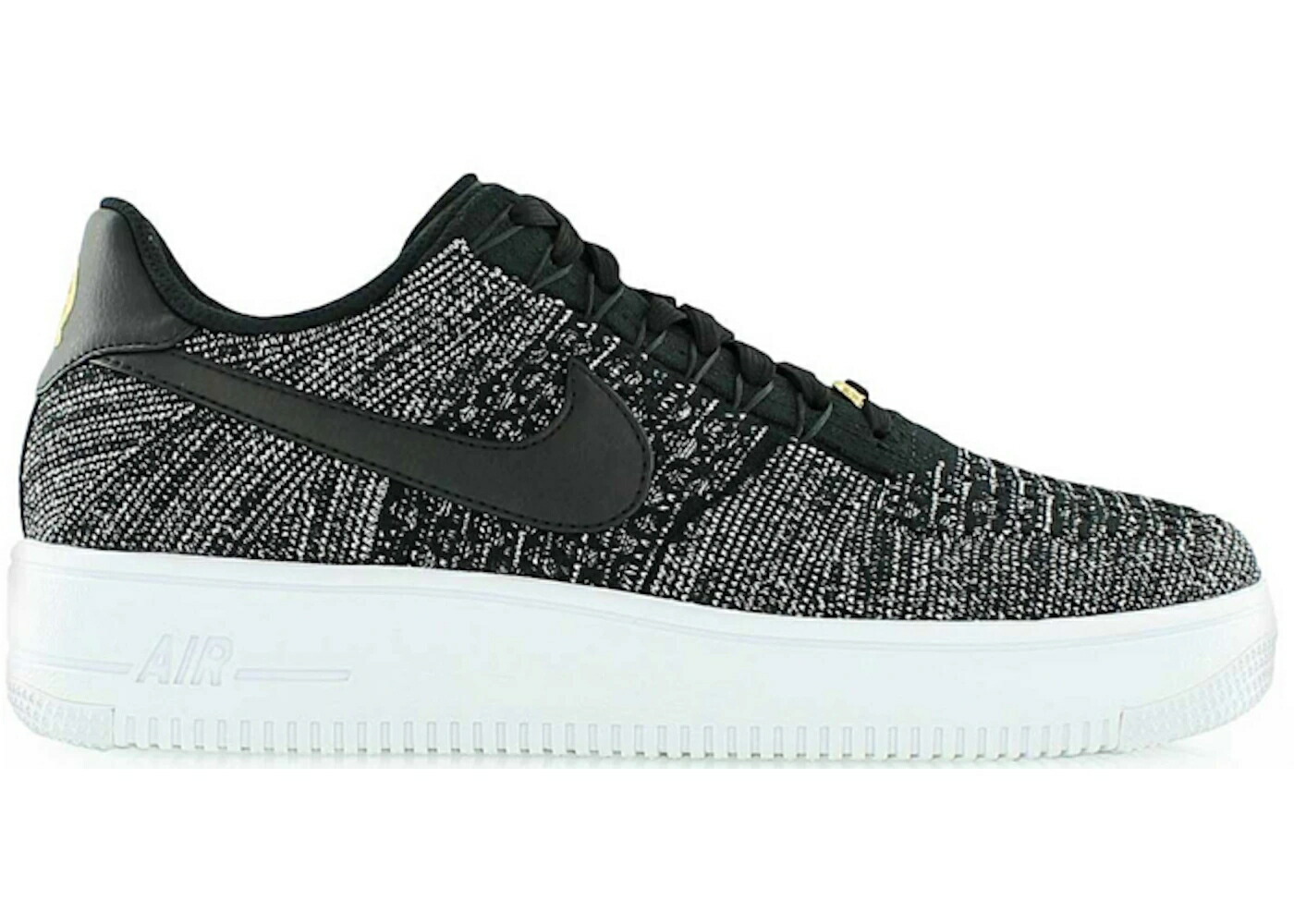 ナイキ 飛球編み物 黒いこと 黒いこと 白いこと 白いこと 空軍 スニーカー メンズ NIKE AIR FORCE 1 LOW FLYKNIT QUAI 54 / BLACK WHITE BLACK