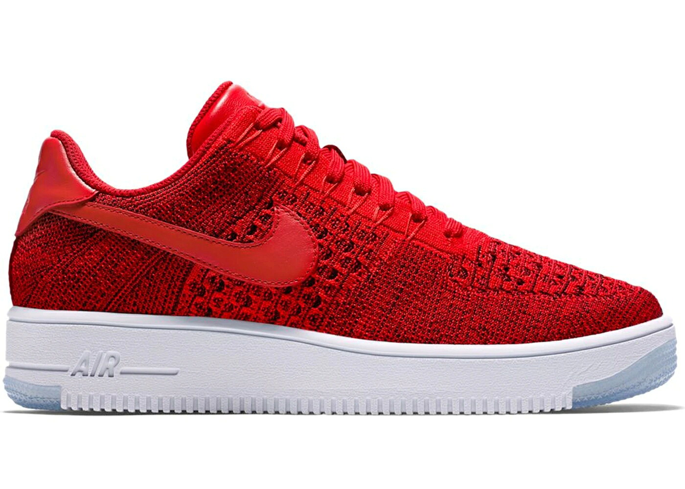 ナイキ ウルトラ 飛球編み物 赤 赤いこと 白いこと 白いこと 空軍 スニーカー メンズ NIKE AIR FORCE 1 ULTRA FLYKNIT LOW UNIVERSITY RED / UNIVERSITY RED WHITE